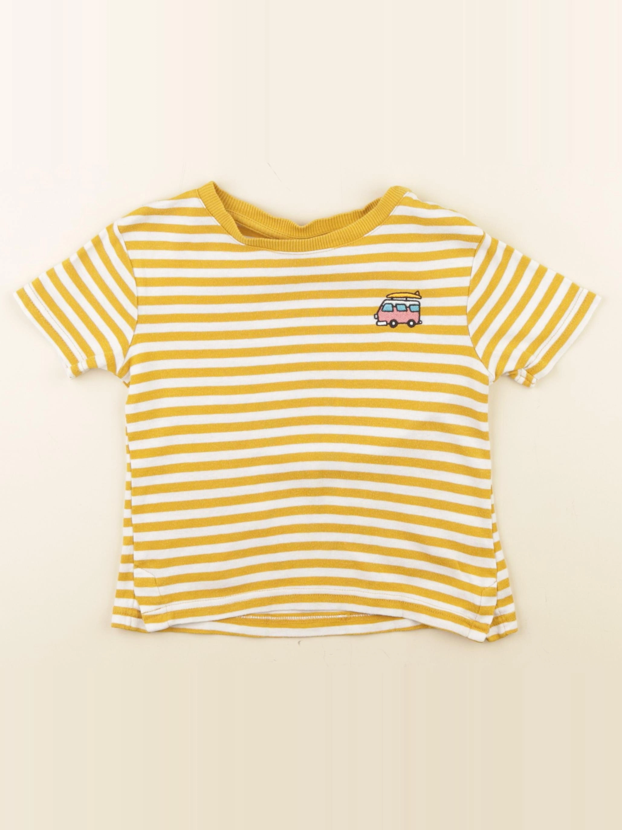 Zara - tee-shirt jaune - 3/4 ans