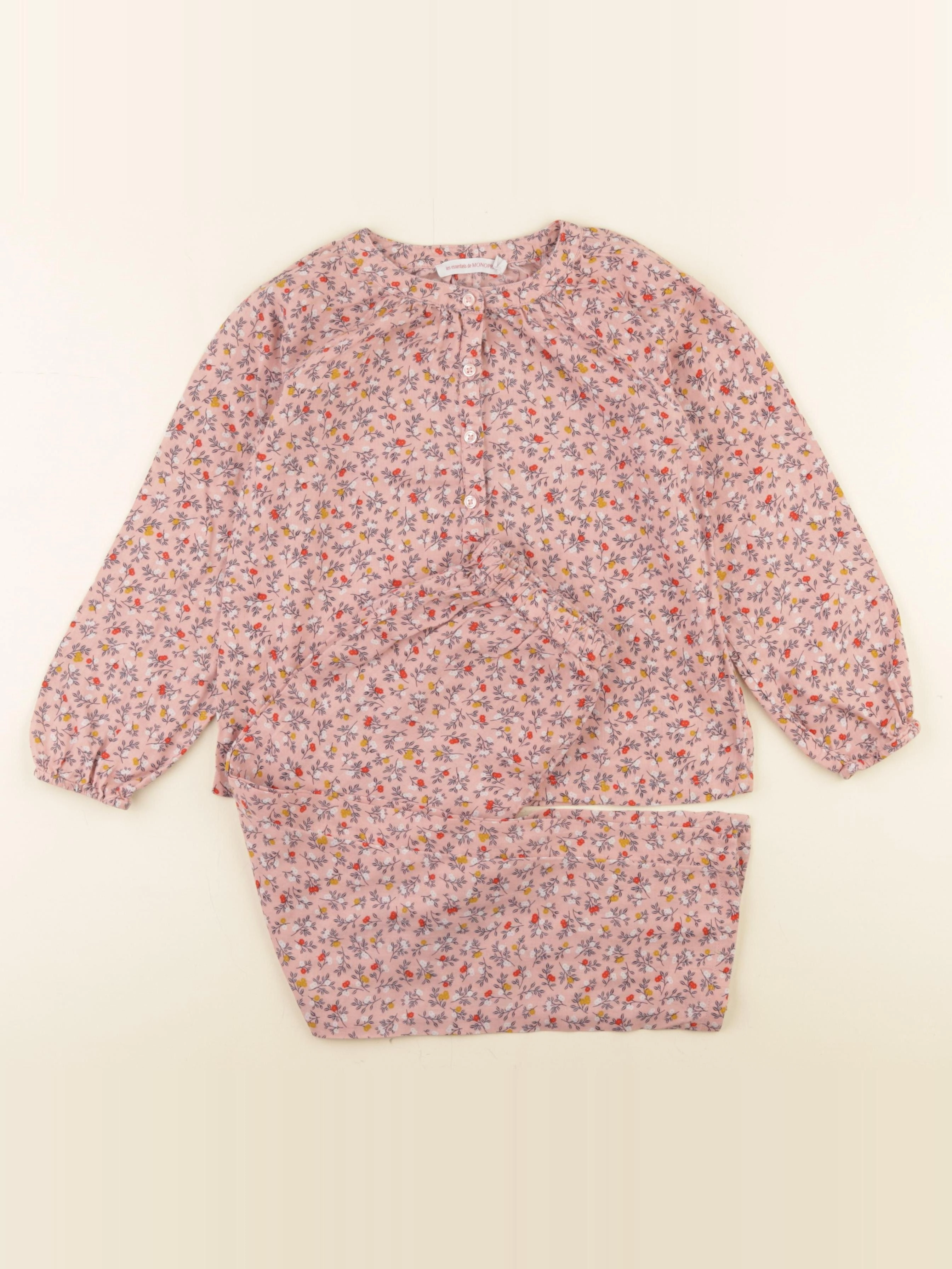 Monoprix - pyjama coton rose - 5 ans