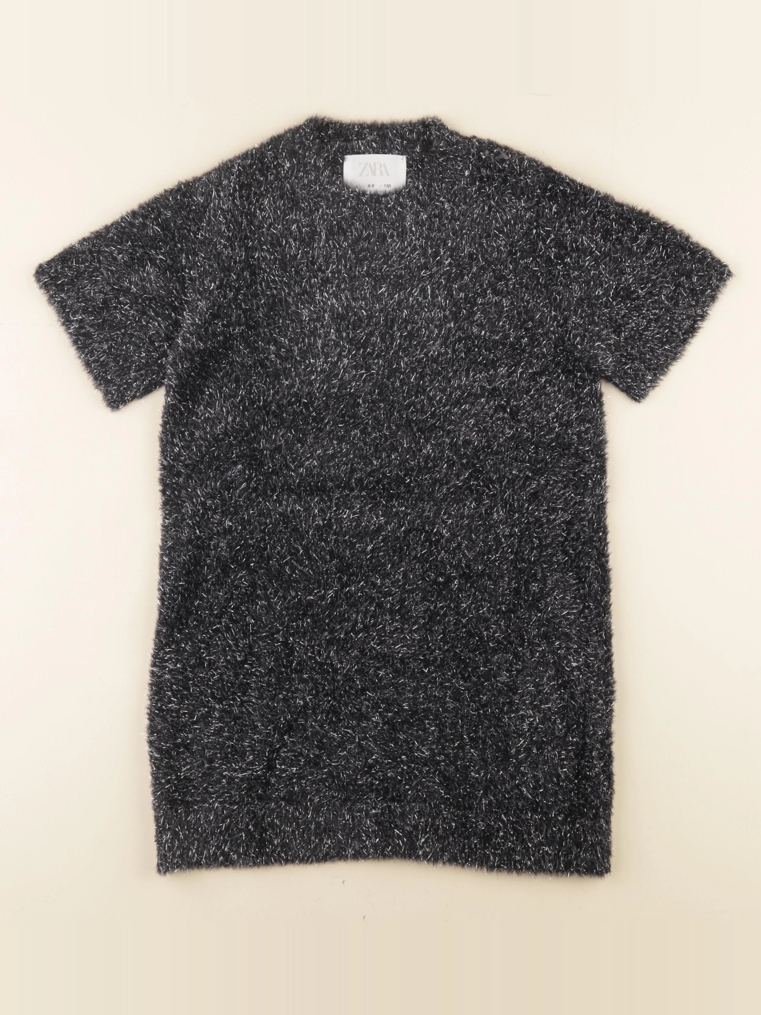 Zara - robe noir, argent - 8/9 ans