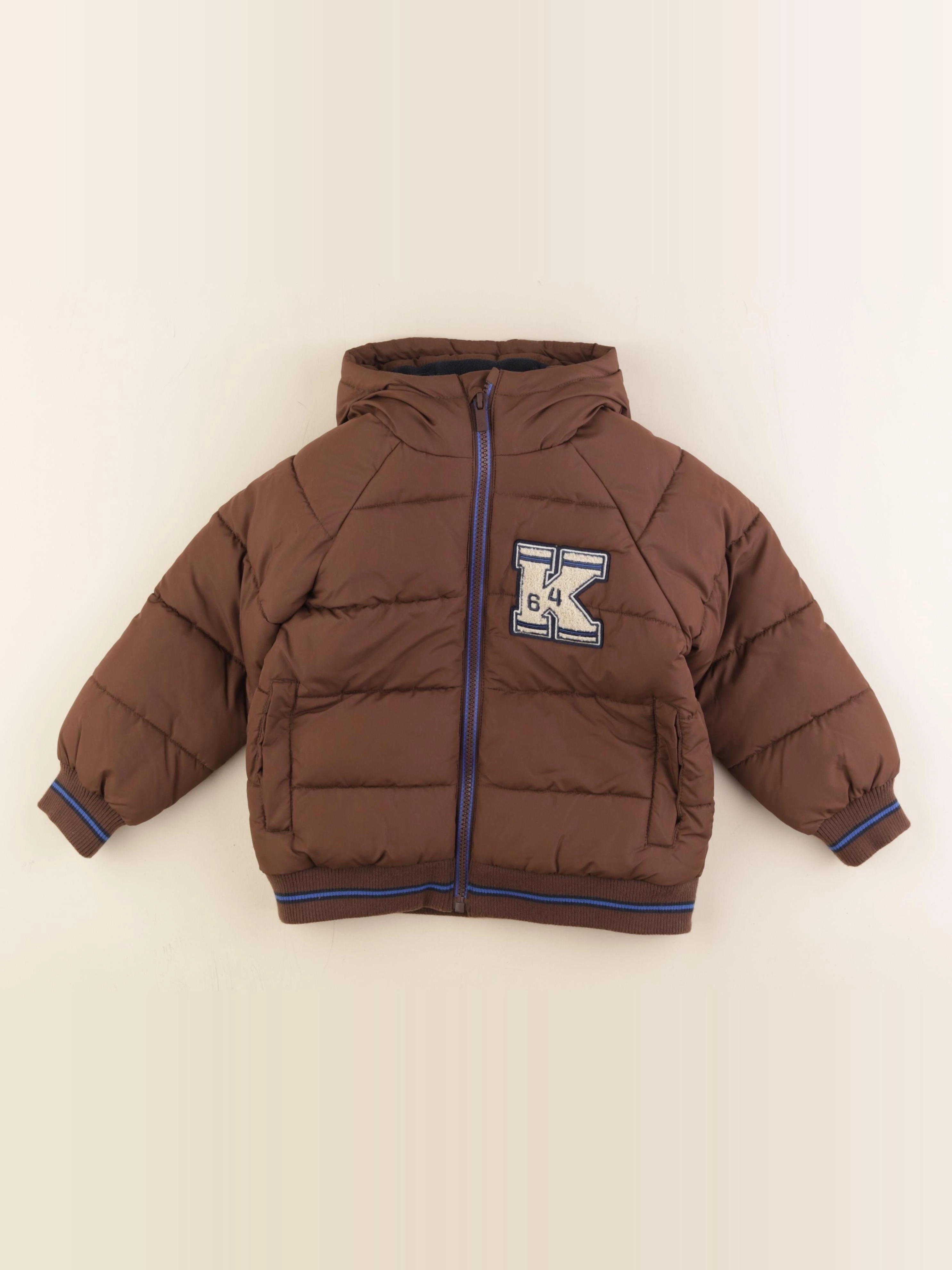 Vertbaudet - doudoune marron - 4 ans