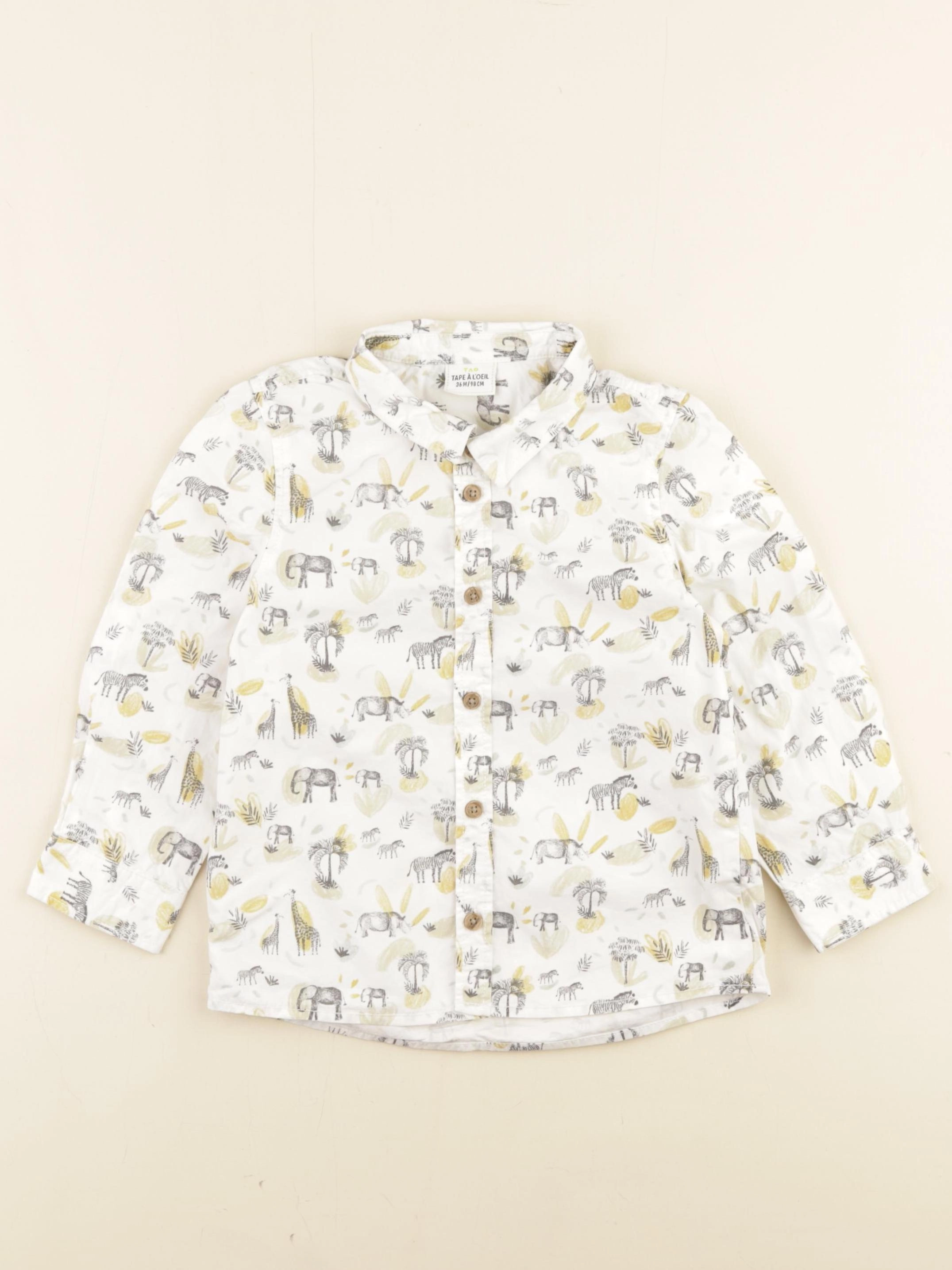 Tape à l'oeil - chemise blanc - 36 mois