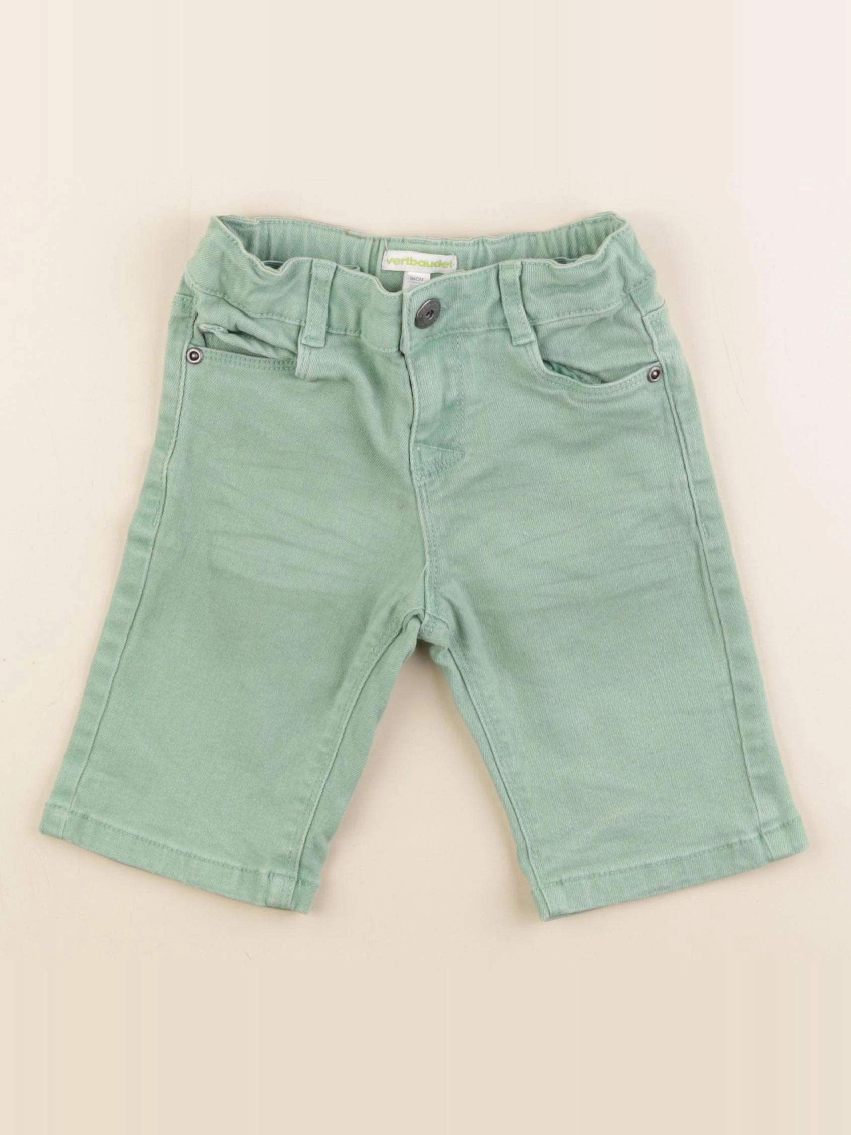 Vertbaudet - short vert - 3 ans