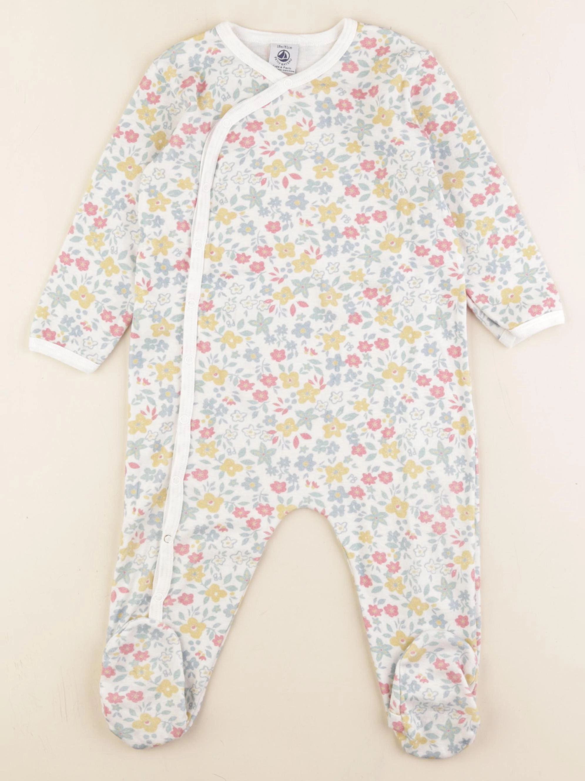 Petit Bateau - pyjama coton multicolore - 18 mois
