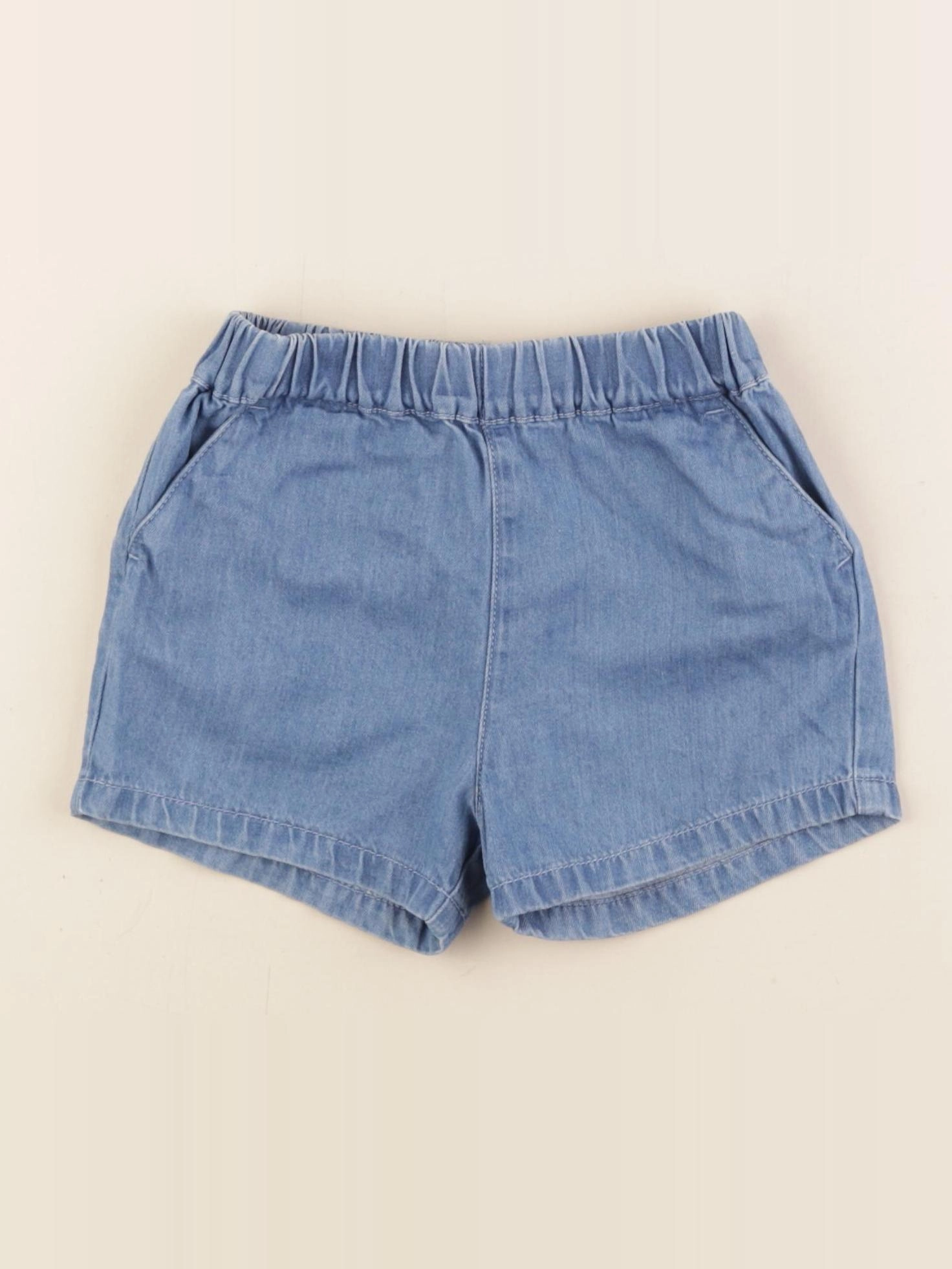Petit Bateau - short bleu - 24 mois