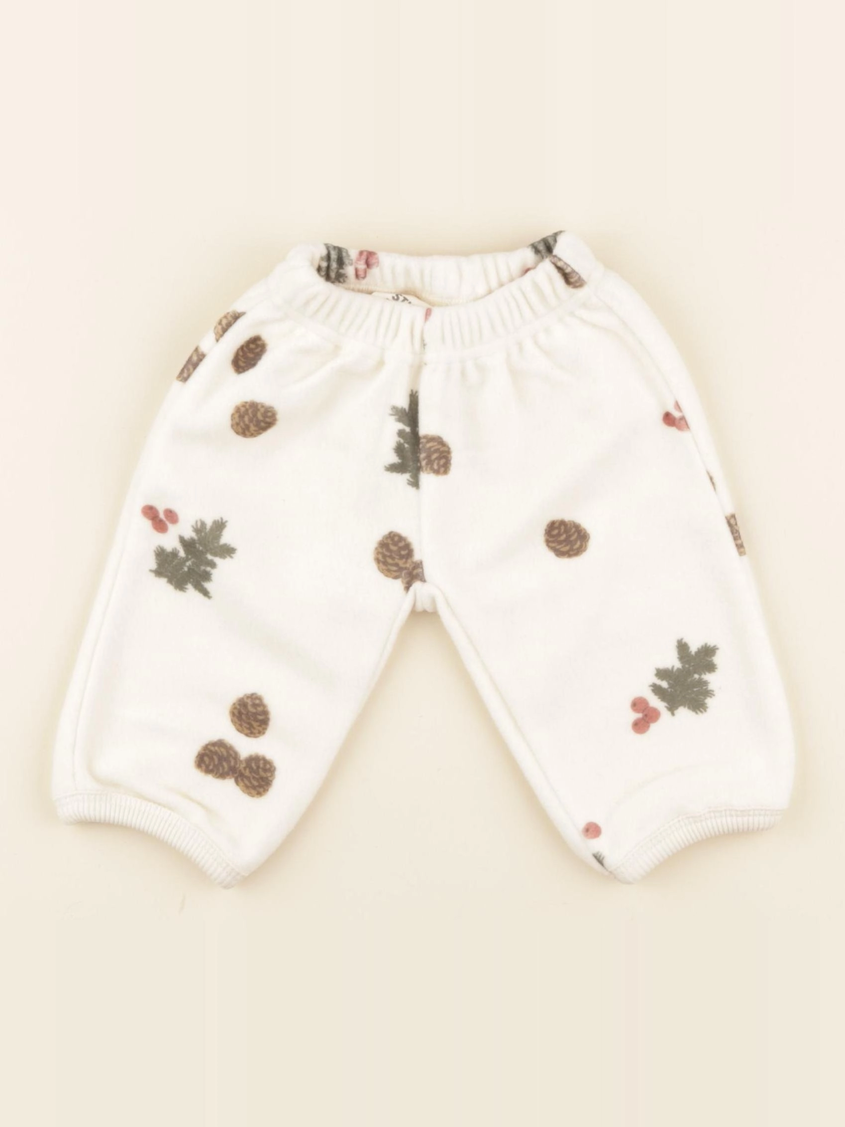 Studio Boheme - Pantalon Porgy polaire sapin beige - 12 mois