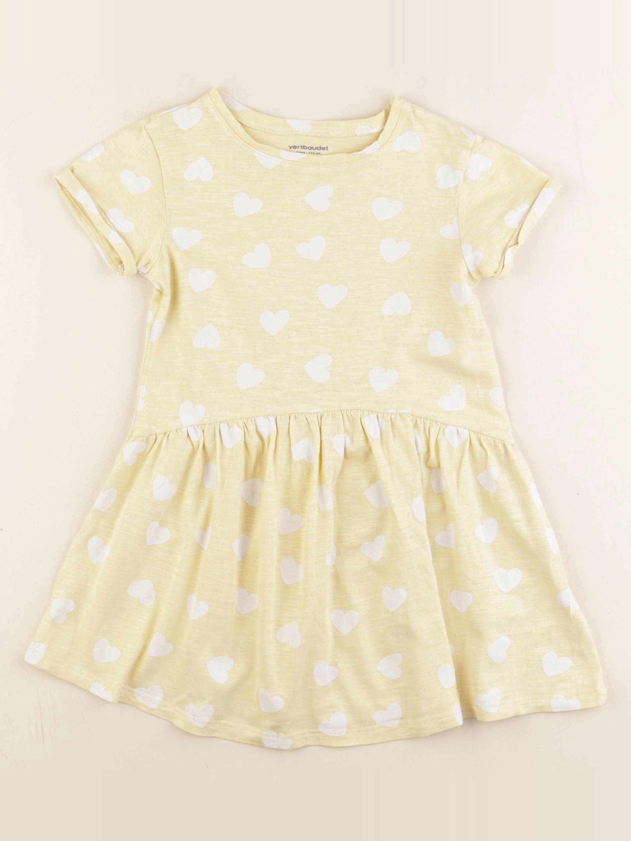 Vertbaudet - robe jaune - 5 ans