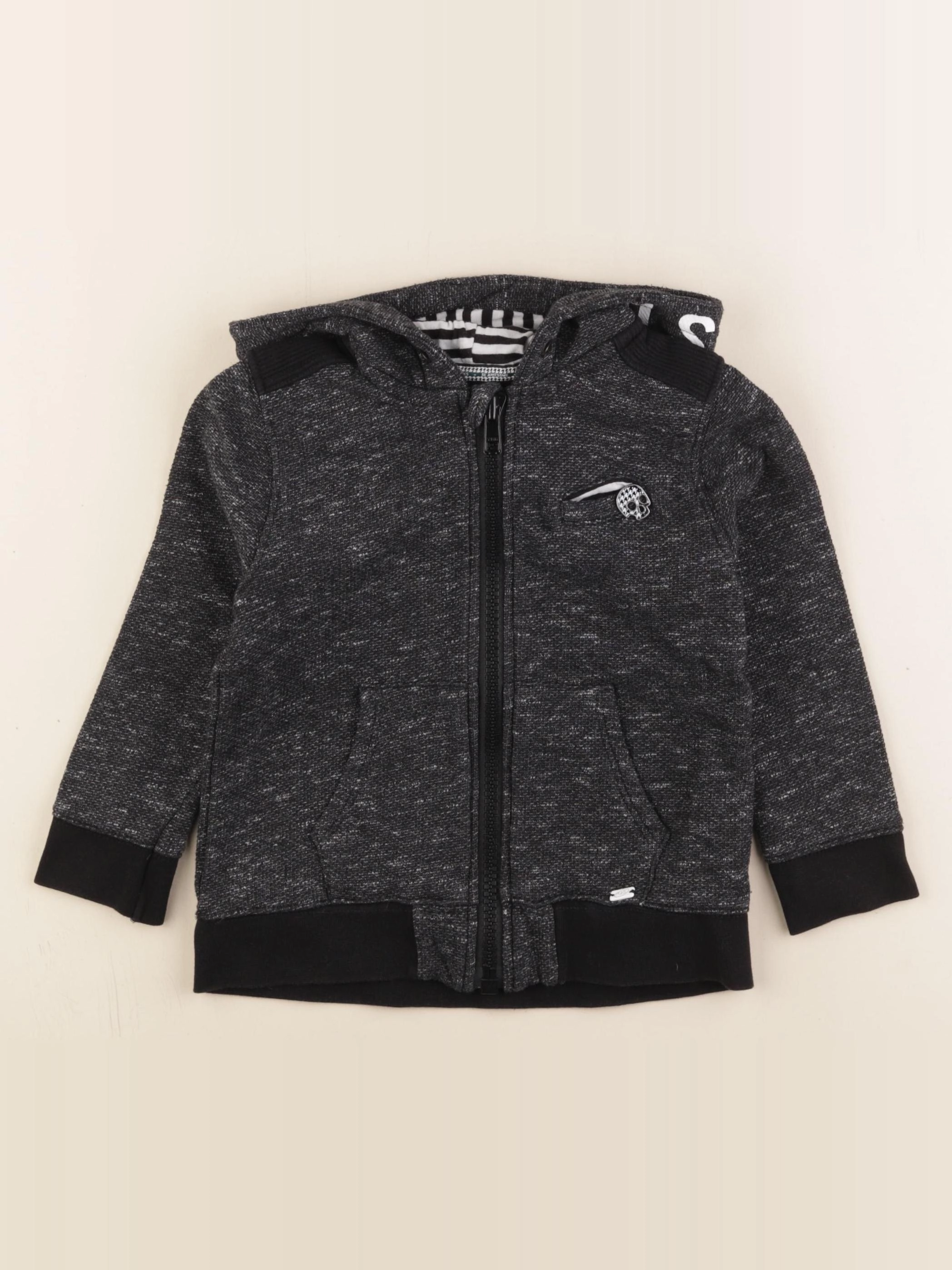 IKKS - sweat noir - 3 ans