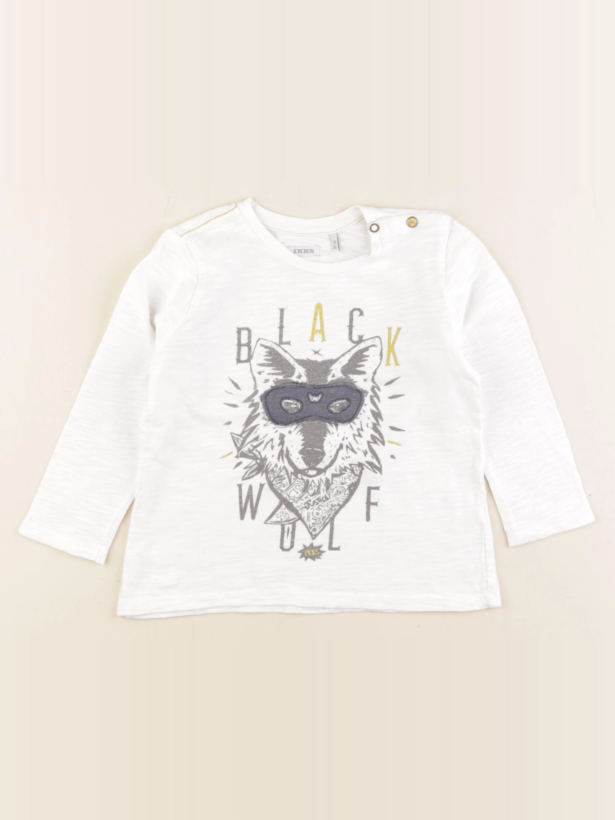 IKKS - tee-shirt blanc - 2 ans