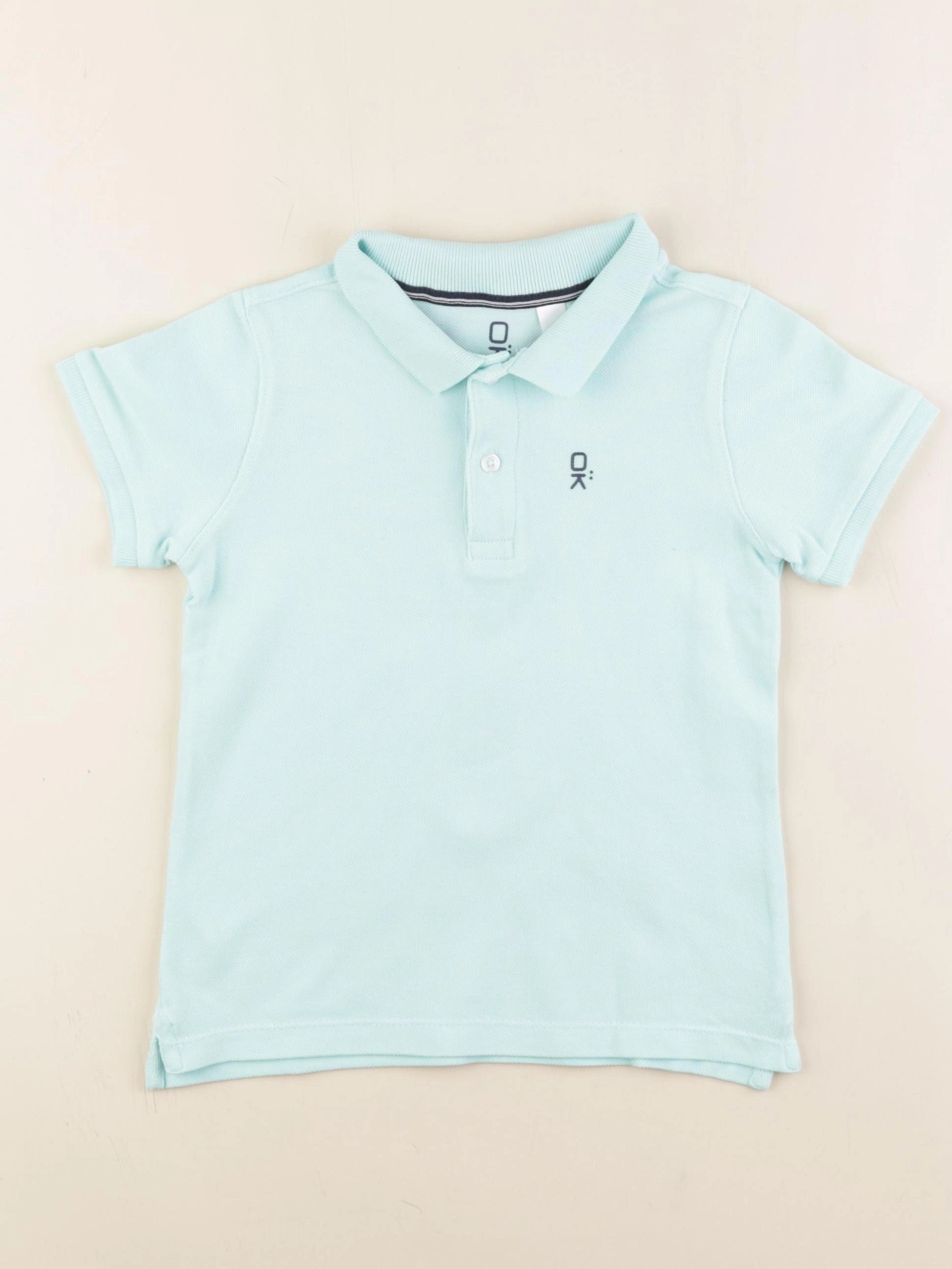 Okaidi - polo bleu - 4 ans