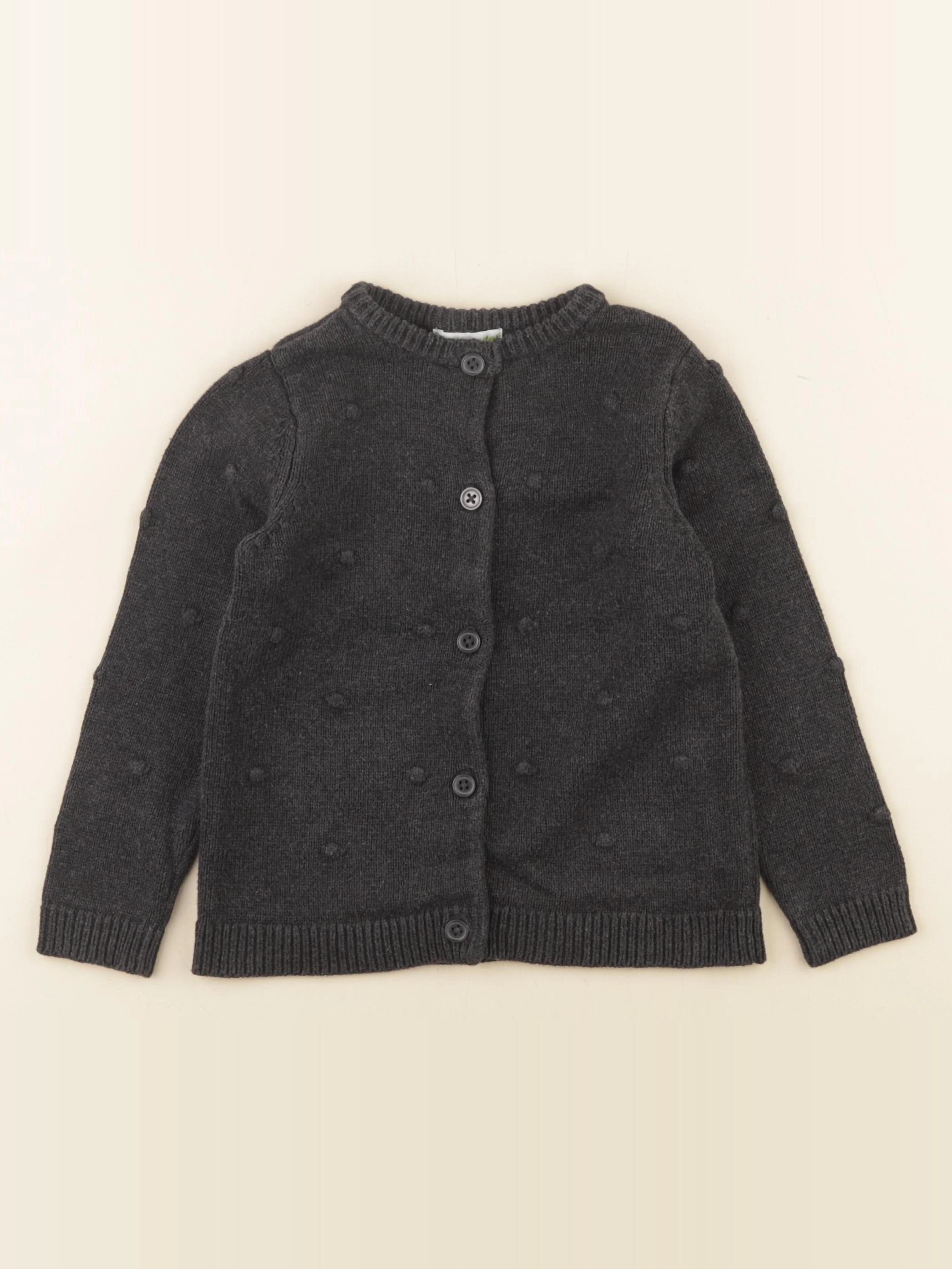 Vertbaudet - gilet gris - 4 ans