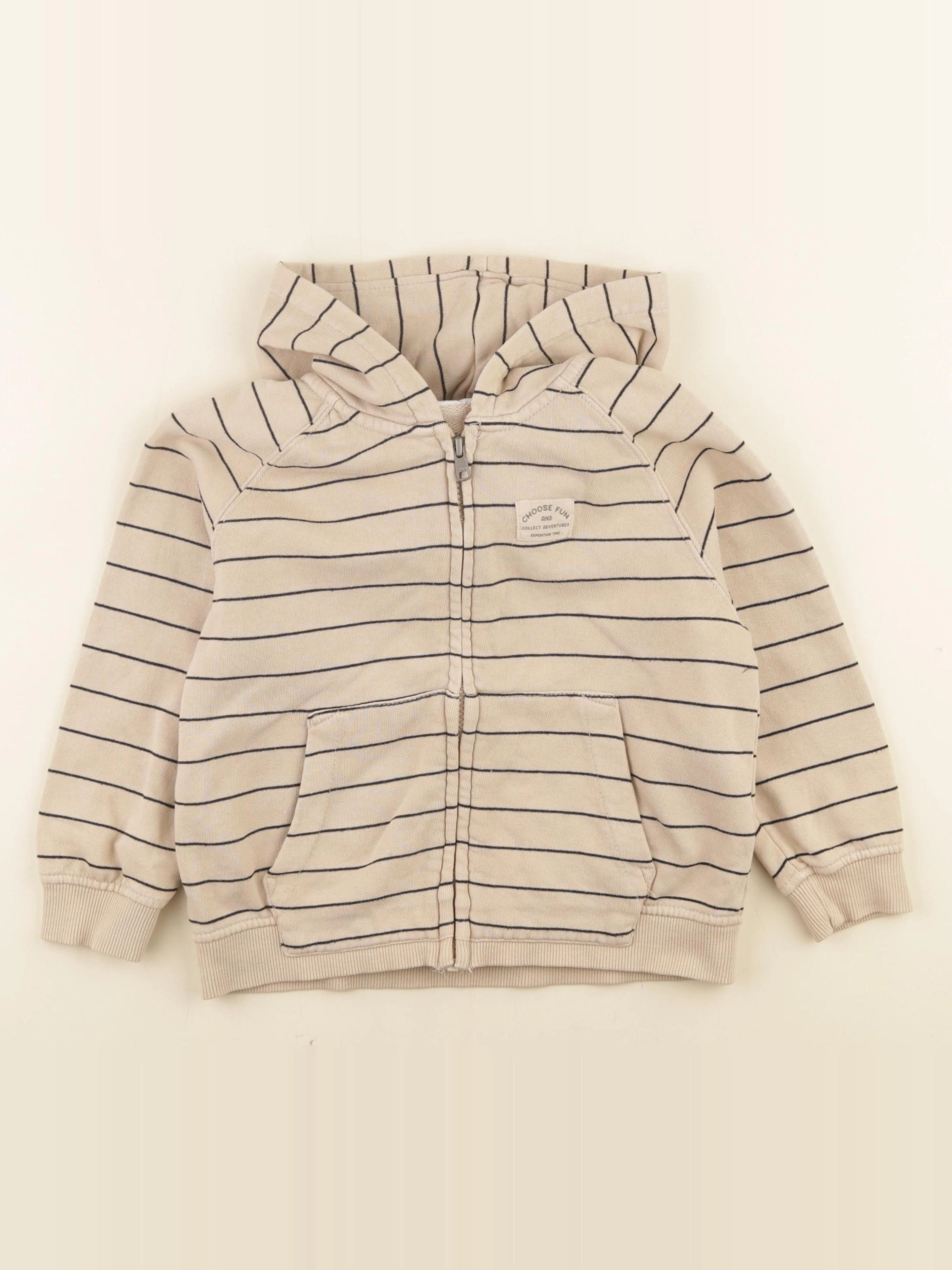 Zara - sweat beige - 3/4 ans