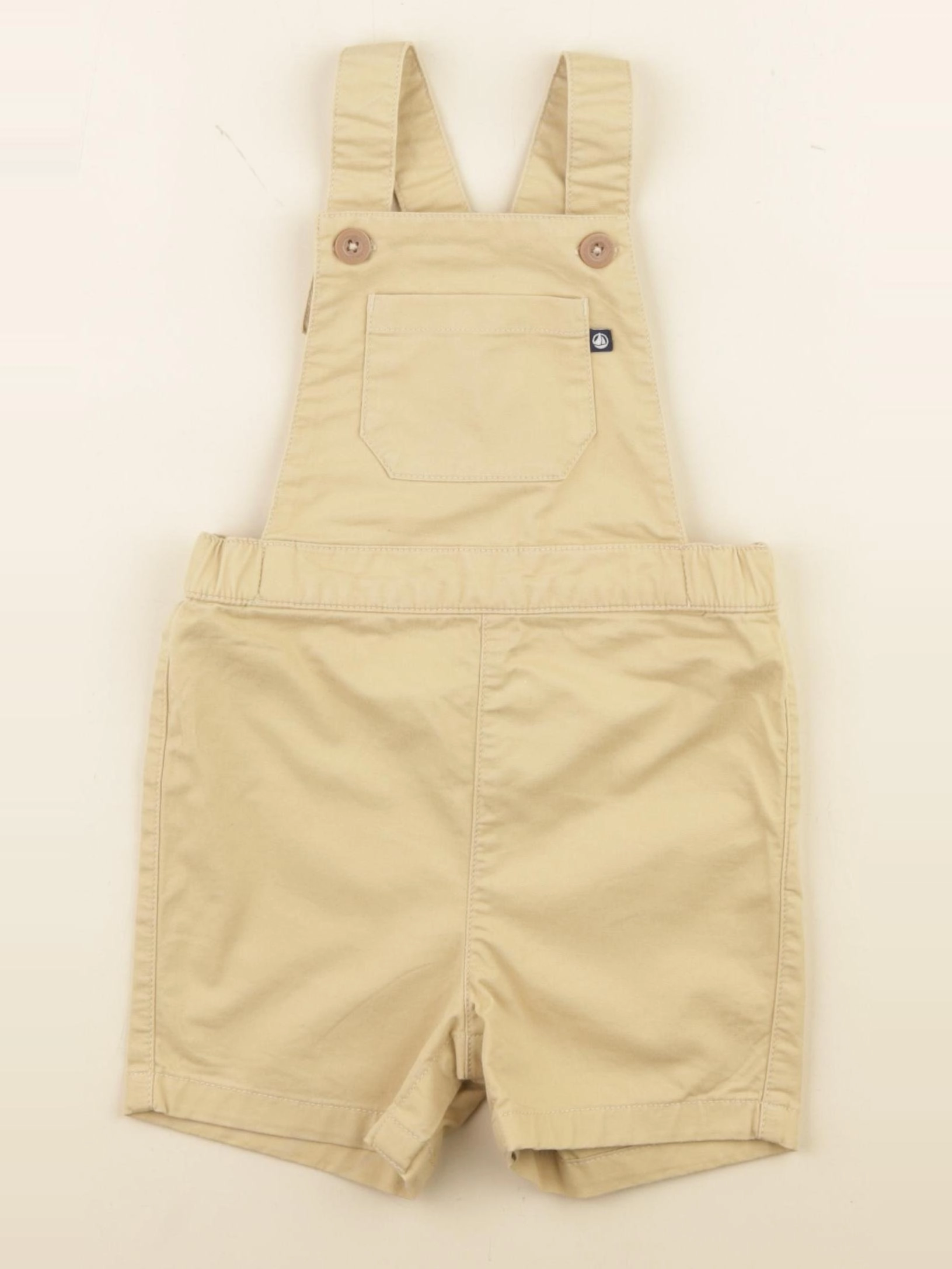 Petit Bateau - salopette beige - 18 mois