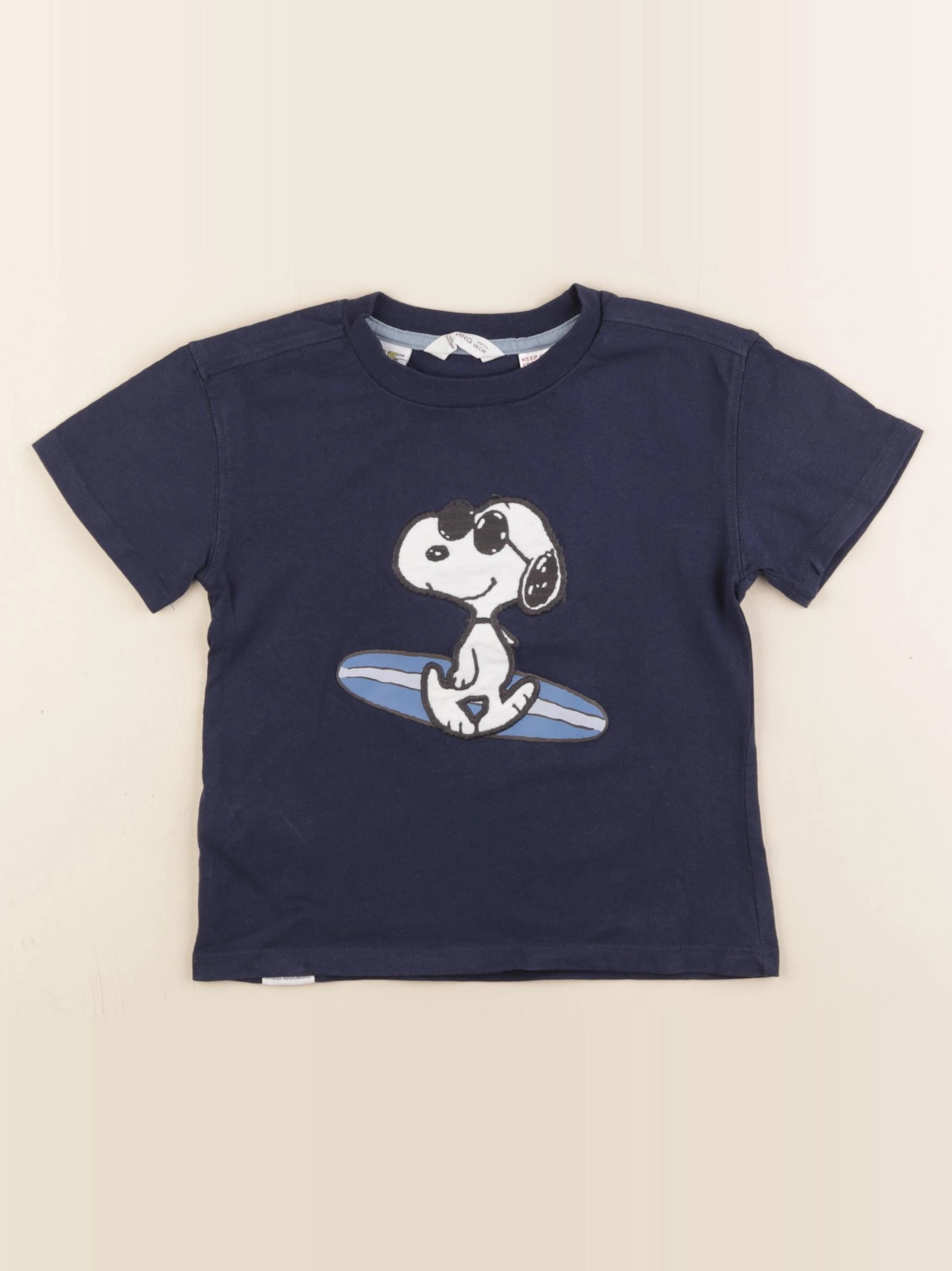 Monoprix - tee-shirt bleu - 2/3 ans