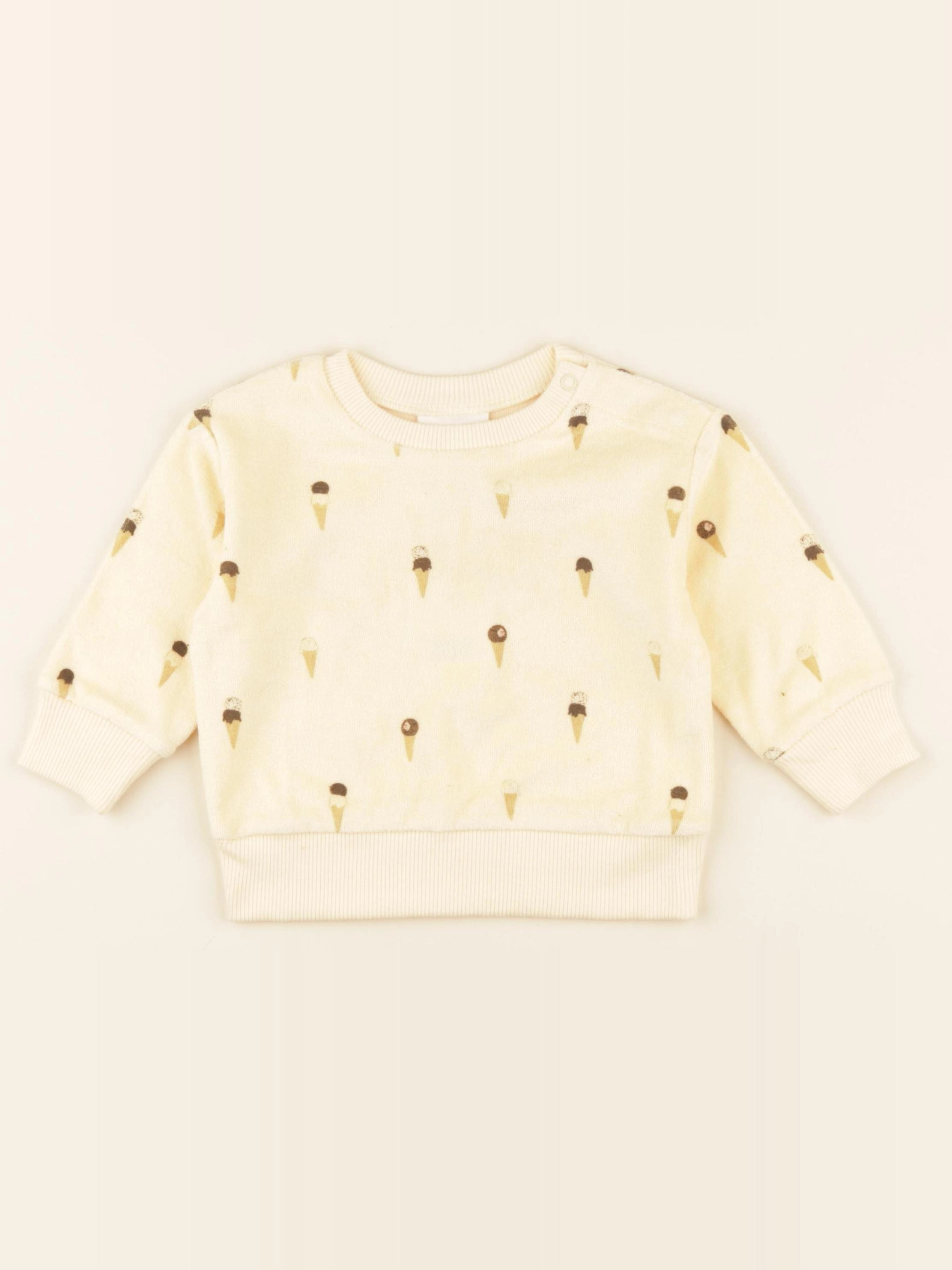 Studio Boheme - Sweat Bart Terry Glaces jaune - 6 mois