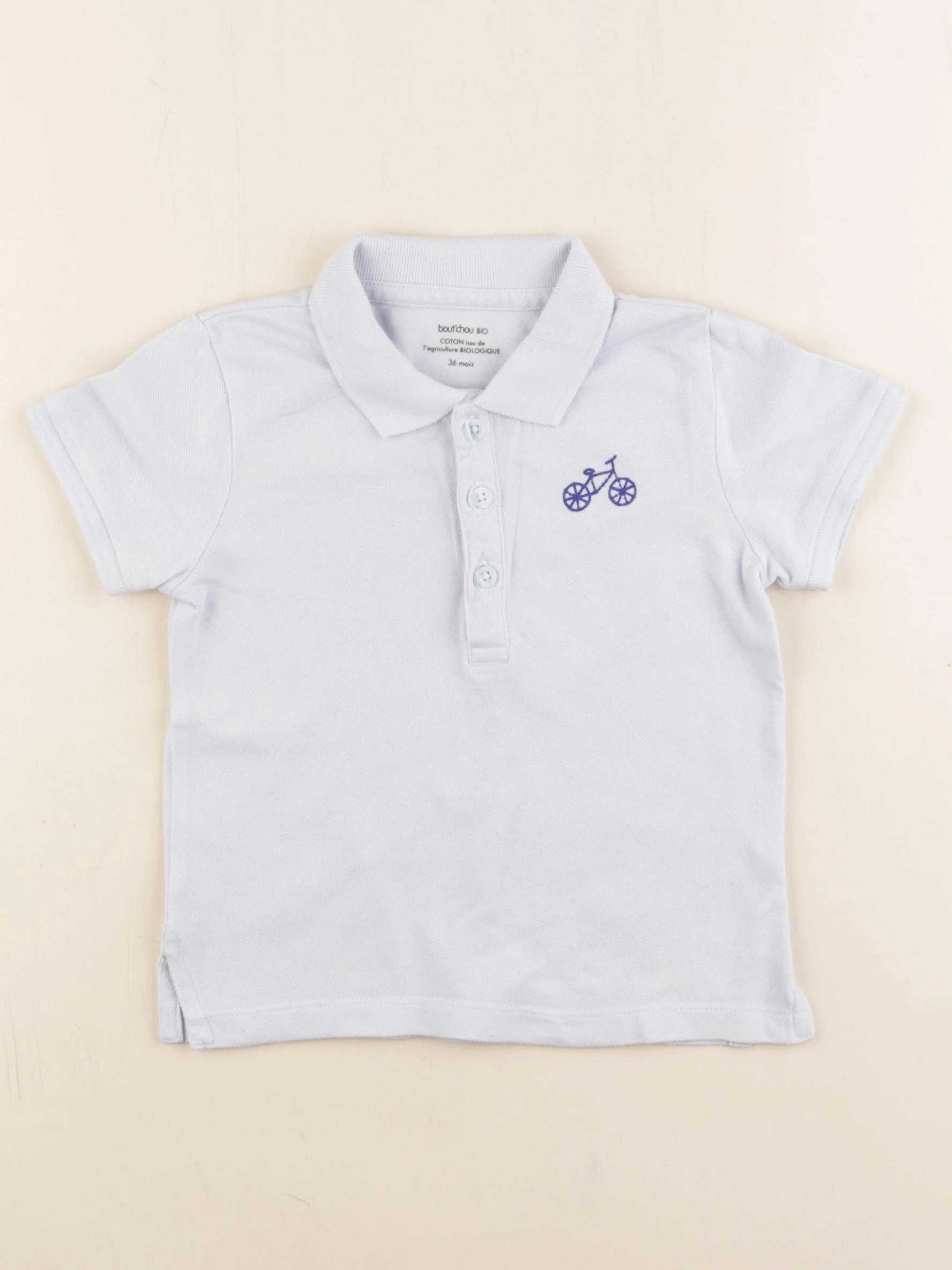 Boutchou - polo bleu - 36 mois