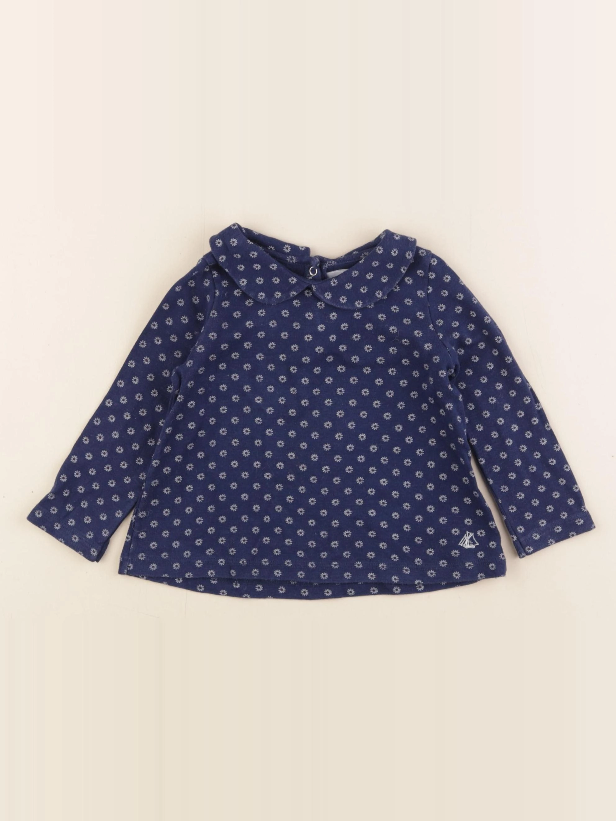 Petit Bateau - tee-shirt bleu - 18 mois