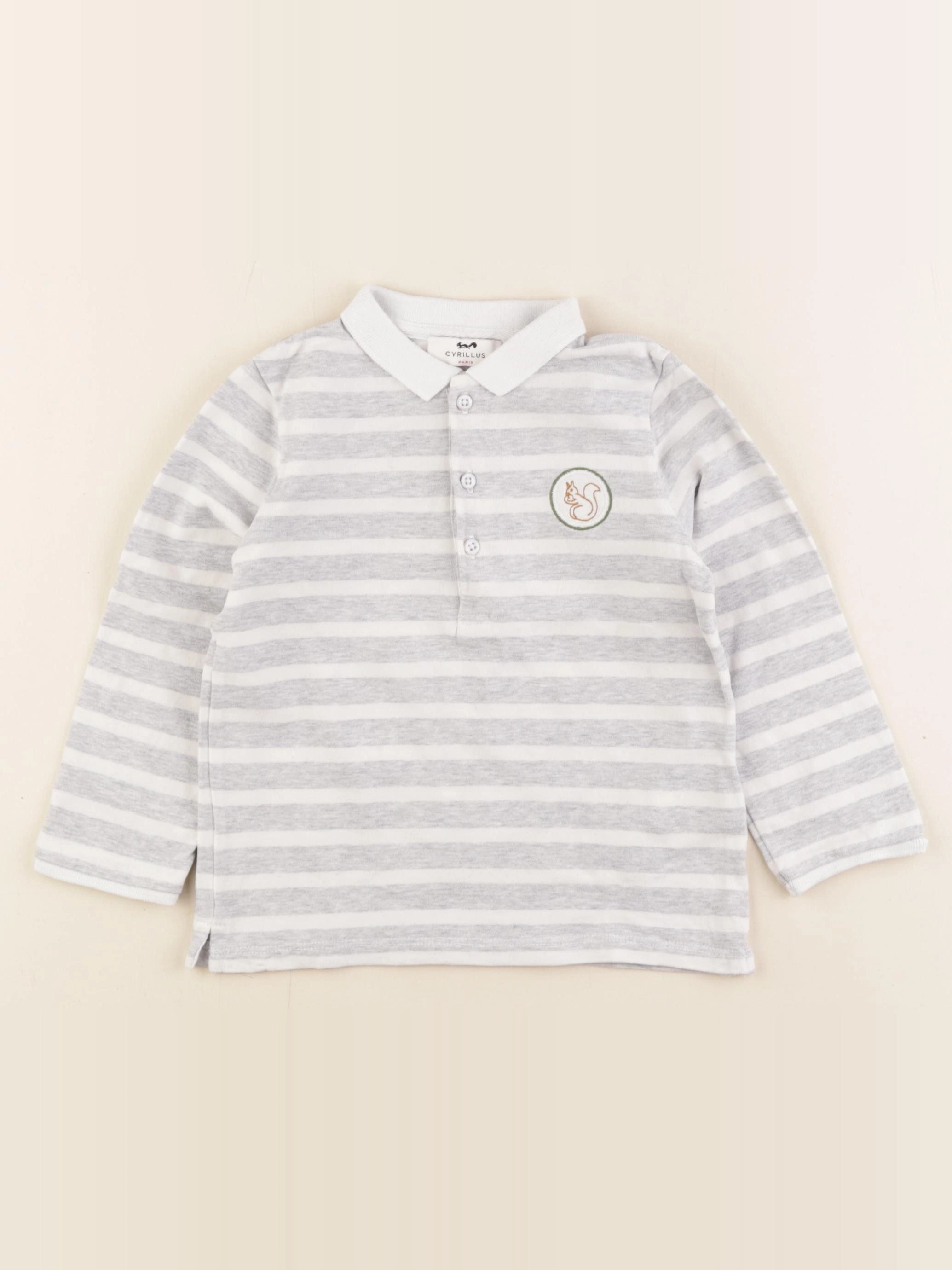 Cyrillus - polo gris - 36 mois