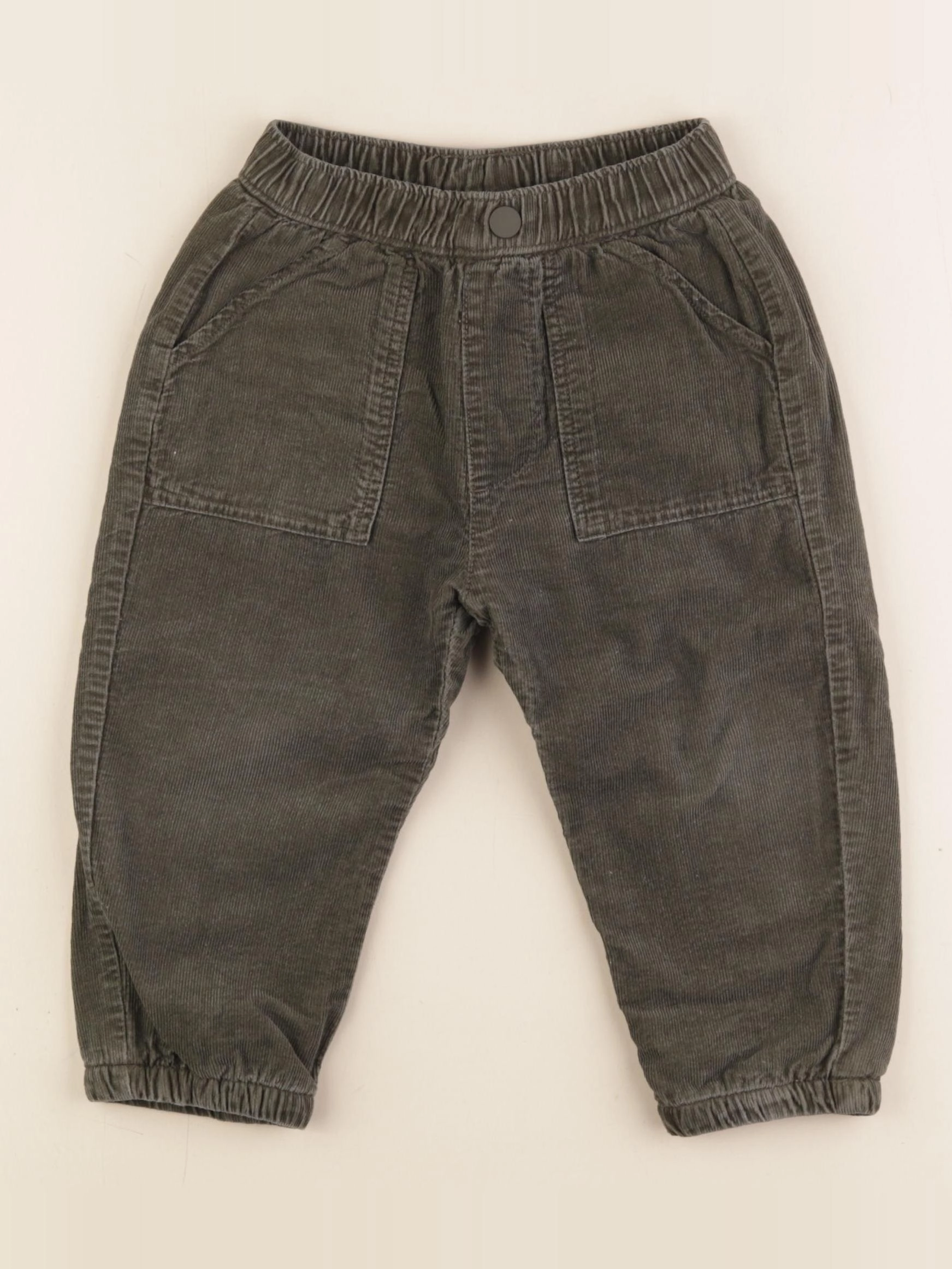 Zara - pantalon doublé vert - 2/3 ans