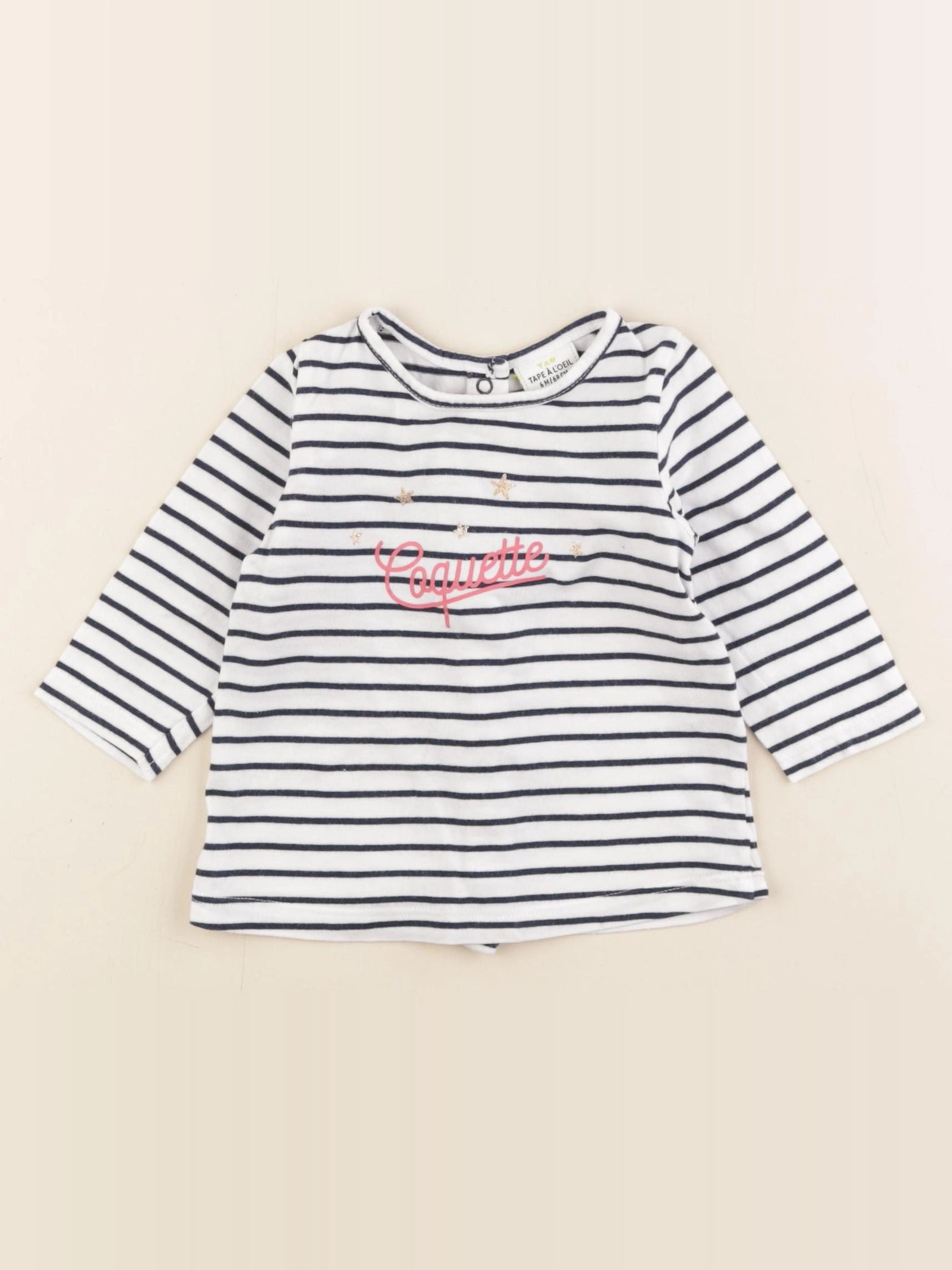 Tape à l'oeil - tee-shirt blanc - 6 mois