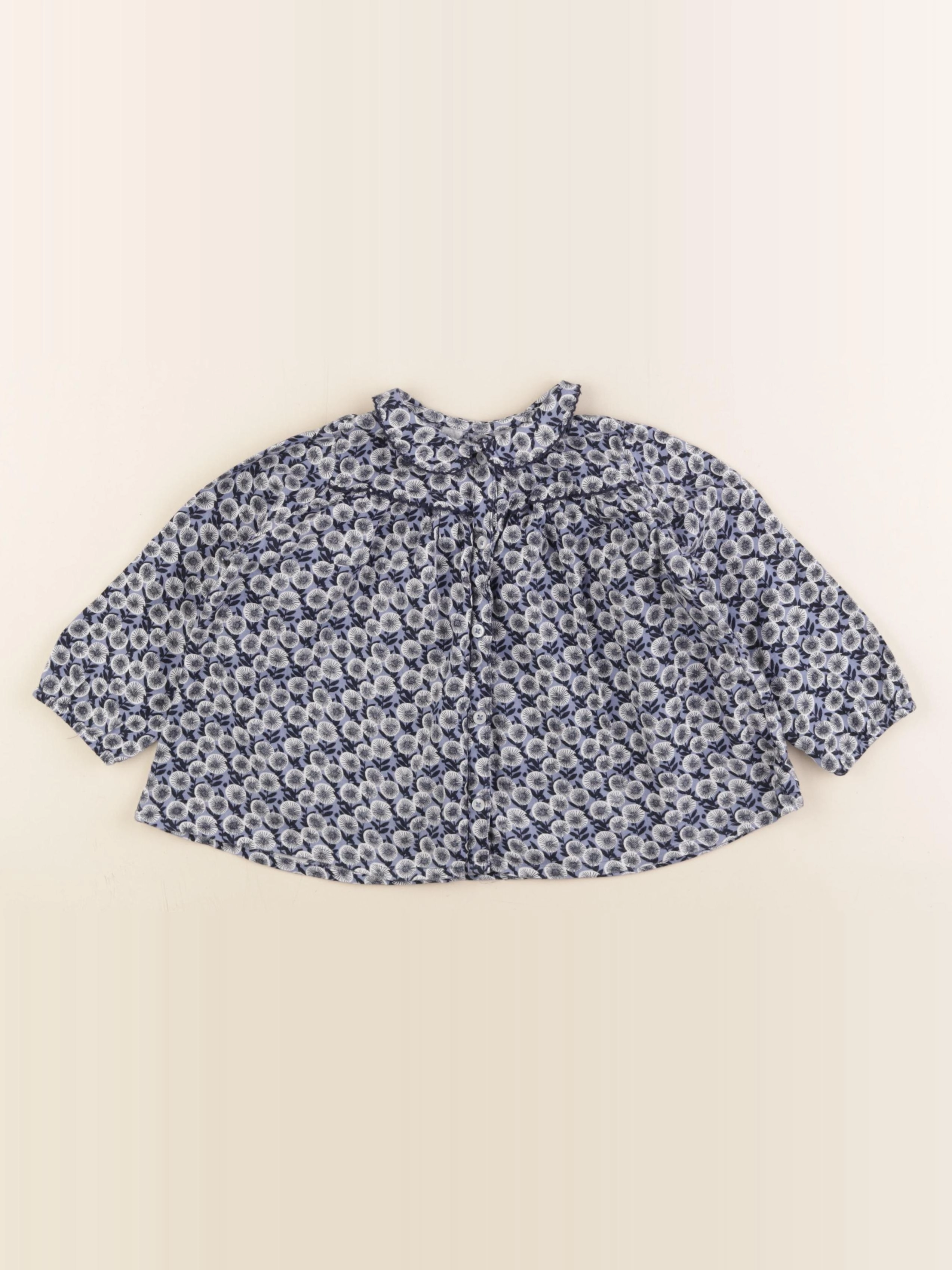 Boutchou - blouse bleu - 18 mois