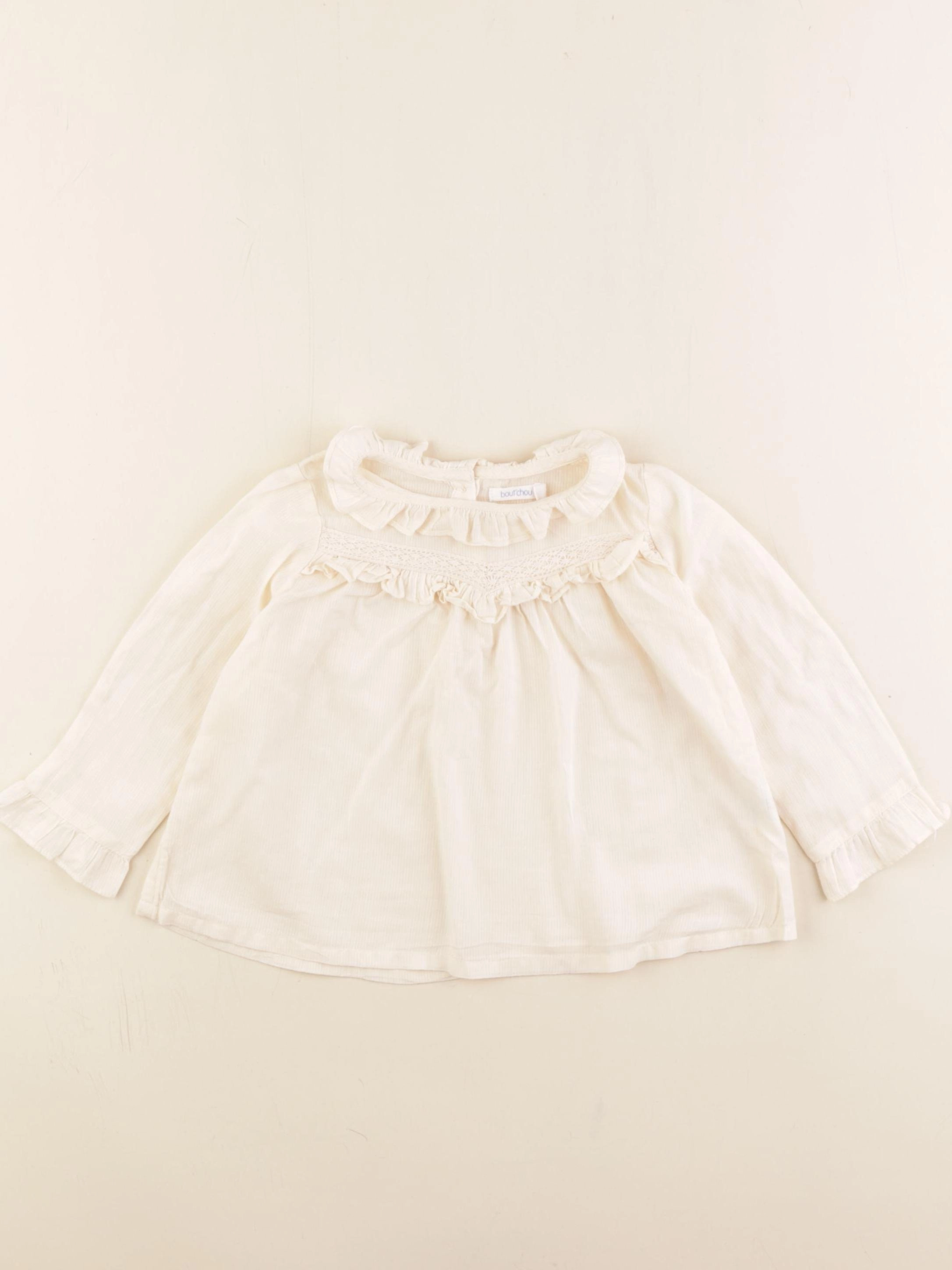 Boutchou - blouse beige - 12 mois