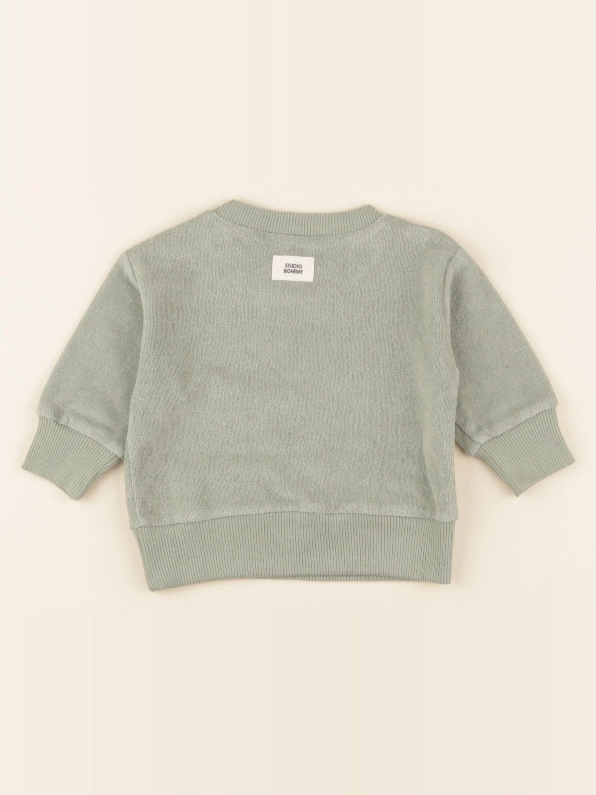Studio Boheme - Sweat Bart Terry vert - 12 mois