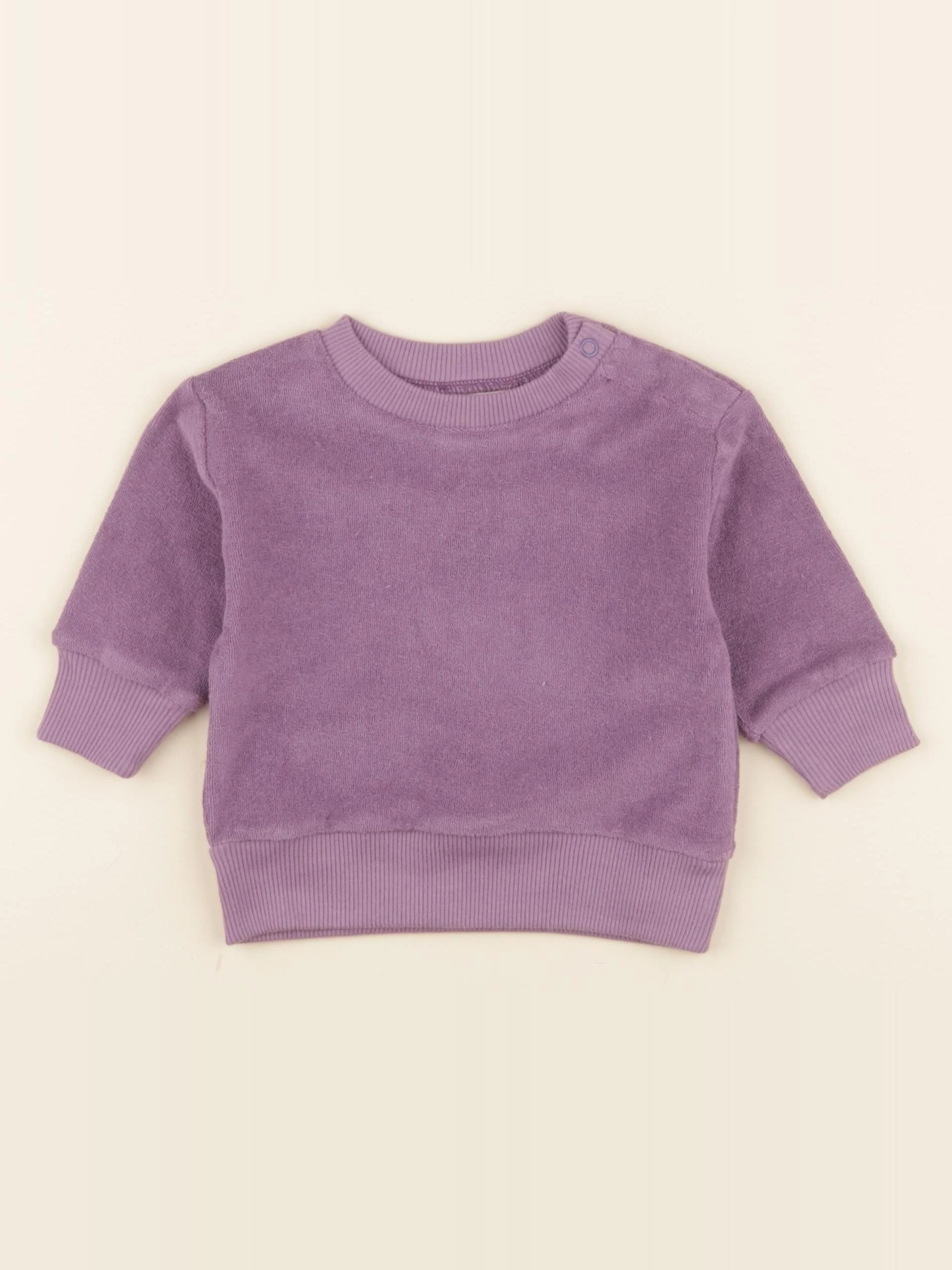 Studio Boheme - Sweat Bart Terry violet - 6 mois