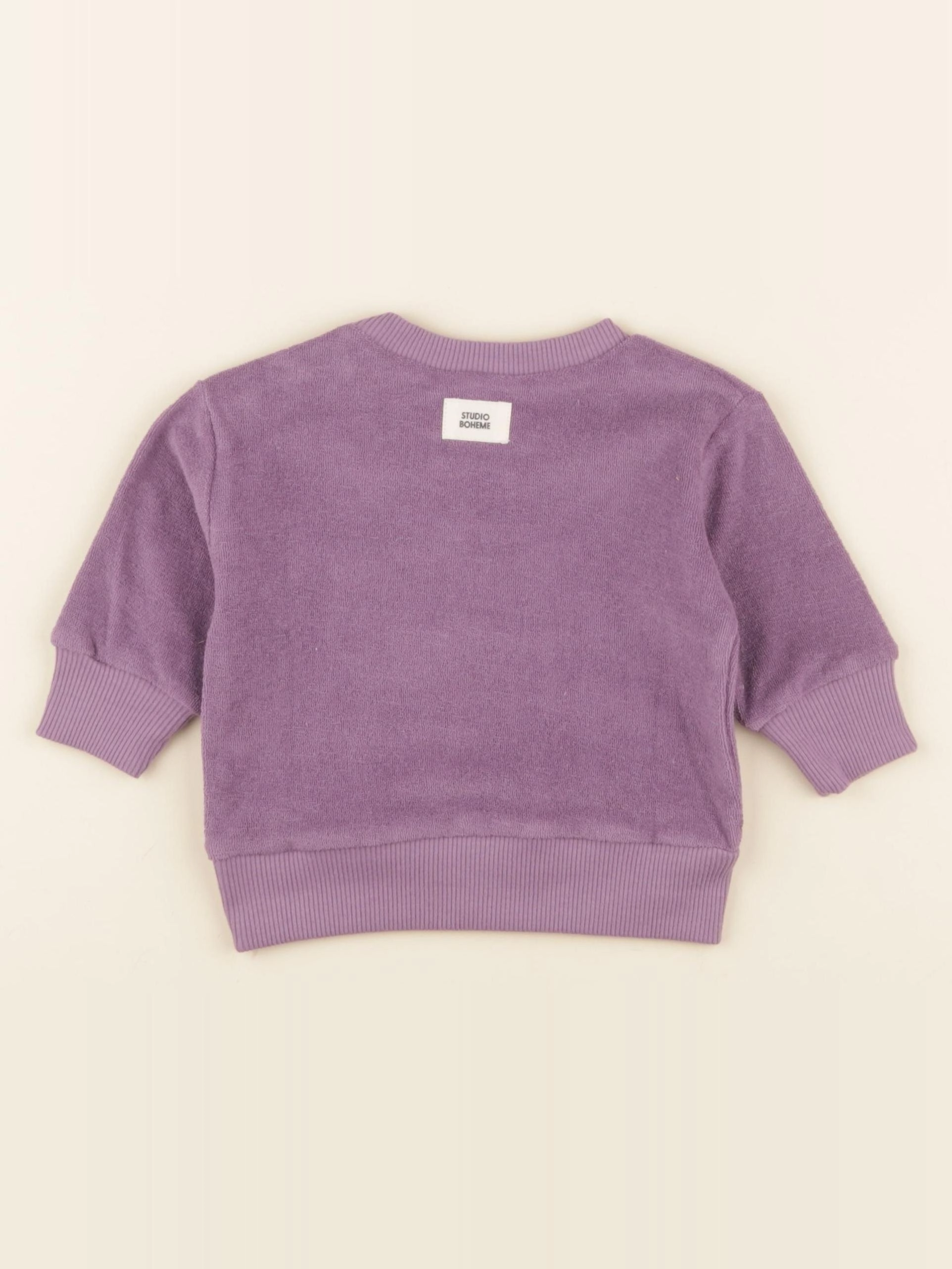 Studio Boheme - Sweat Bart Terry violet - 6 mois