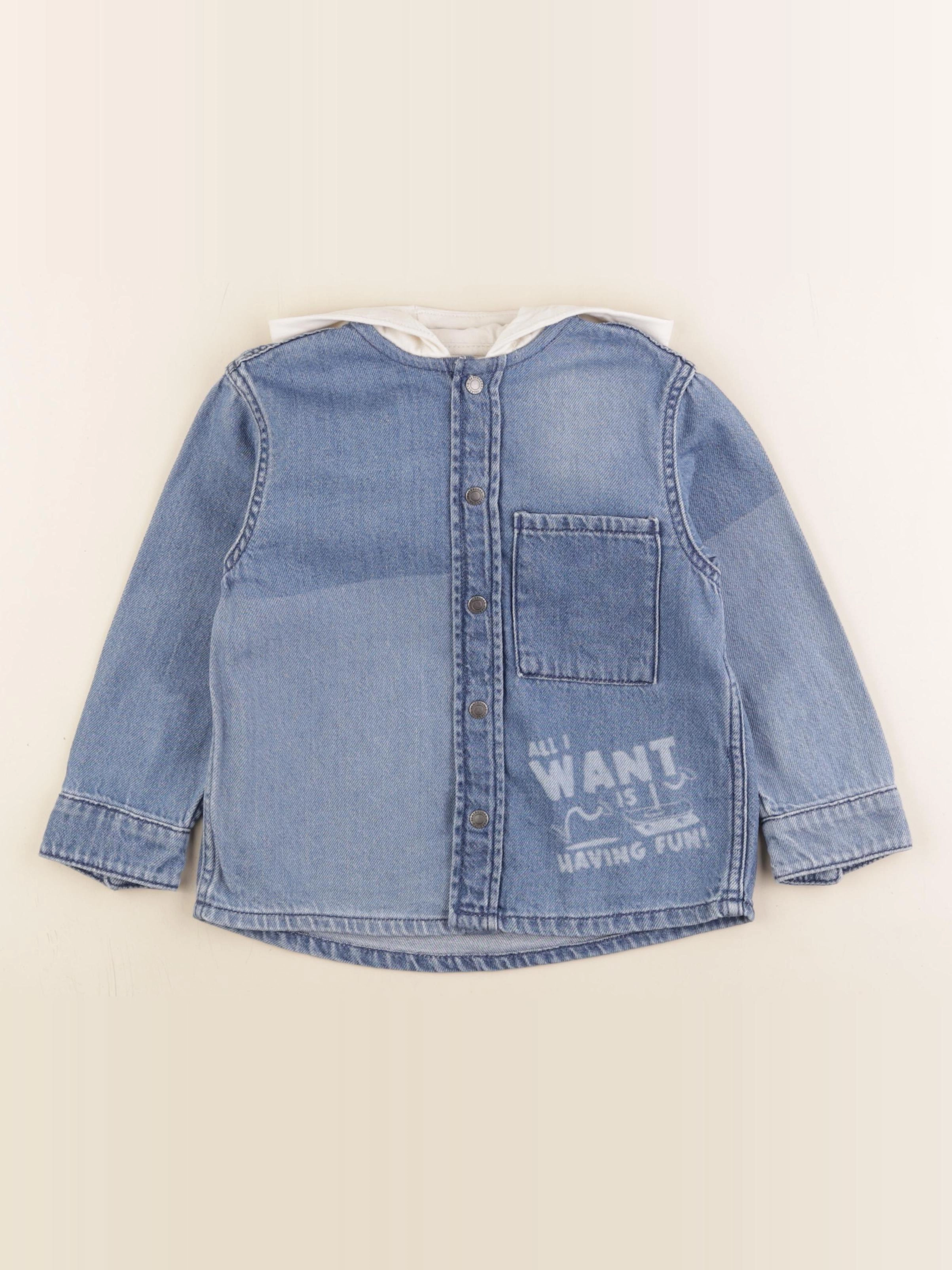 Vertbaudet - chemise bleu - 5 ans