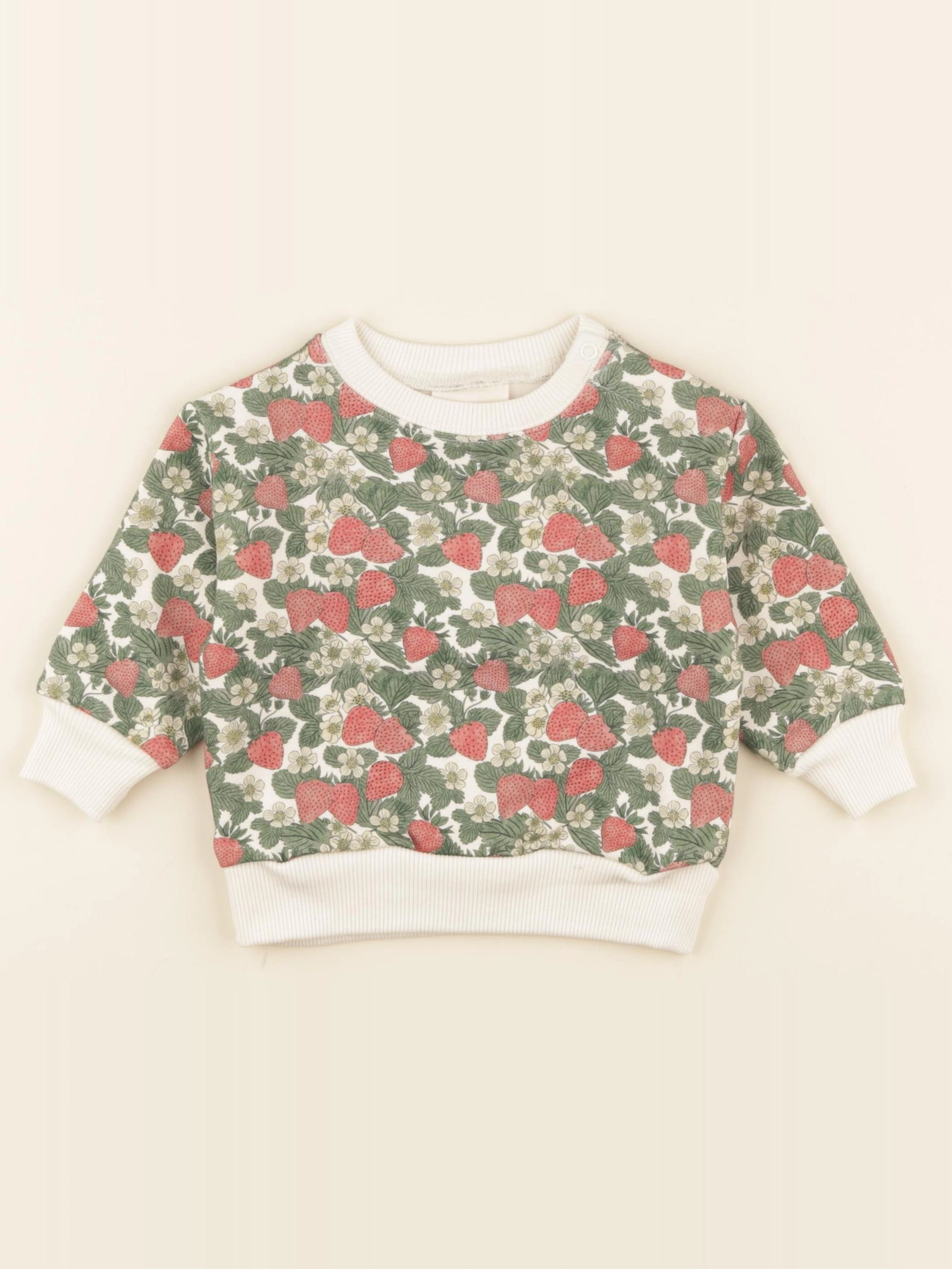 Studio Boheme - Sweat Bart Molleton fraises - 12 mois