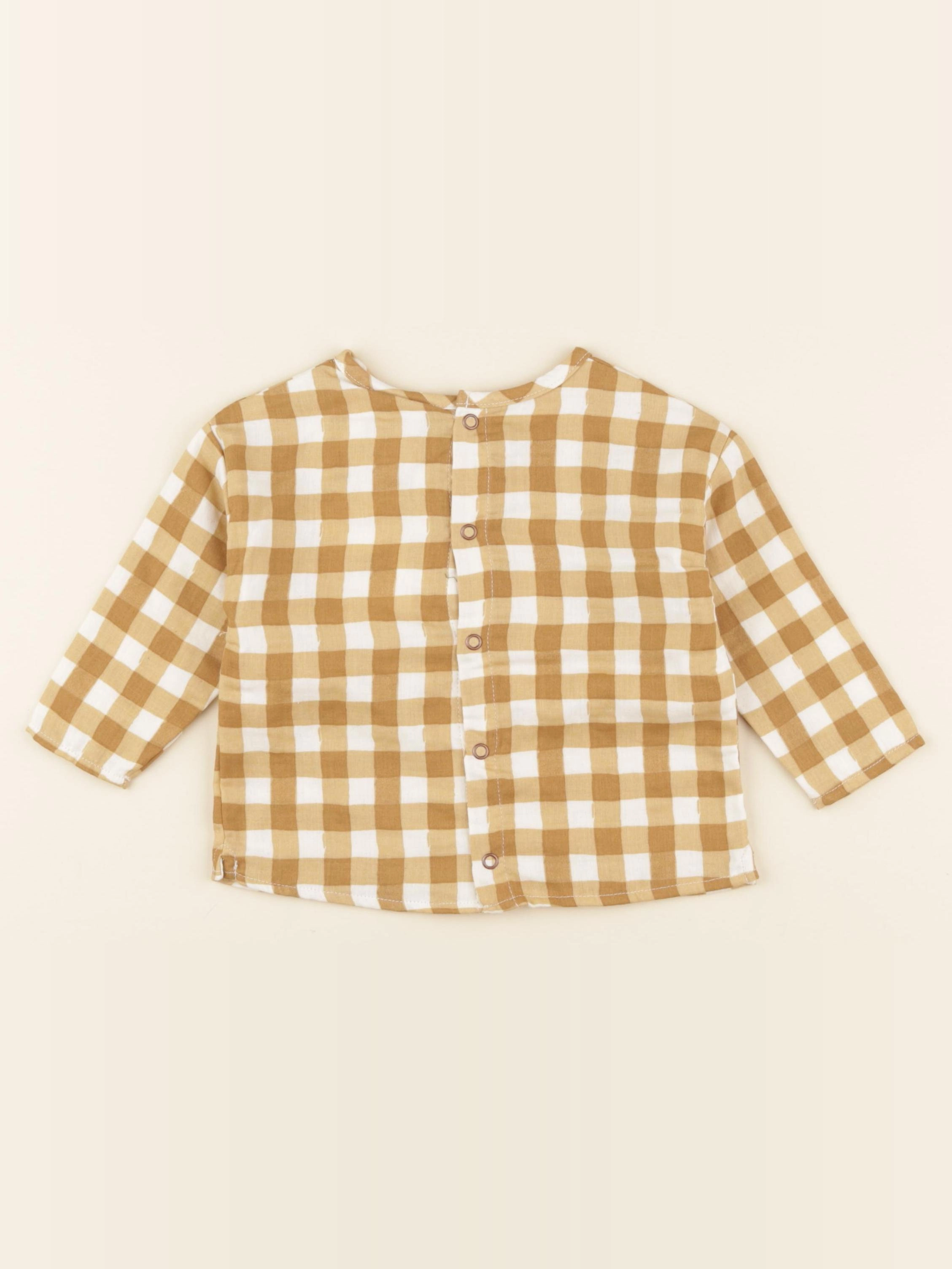 Studio Boheme - Chemise Romeo Vichy caramel - 12 mois