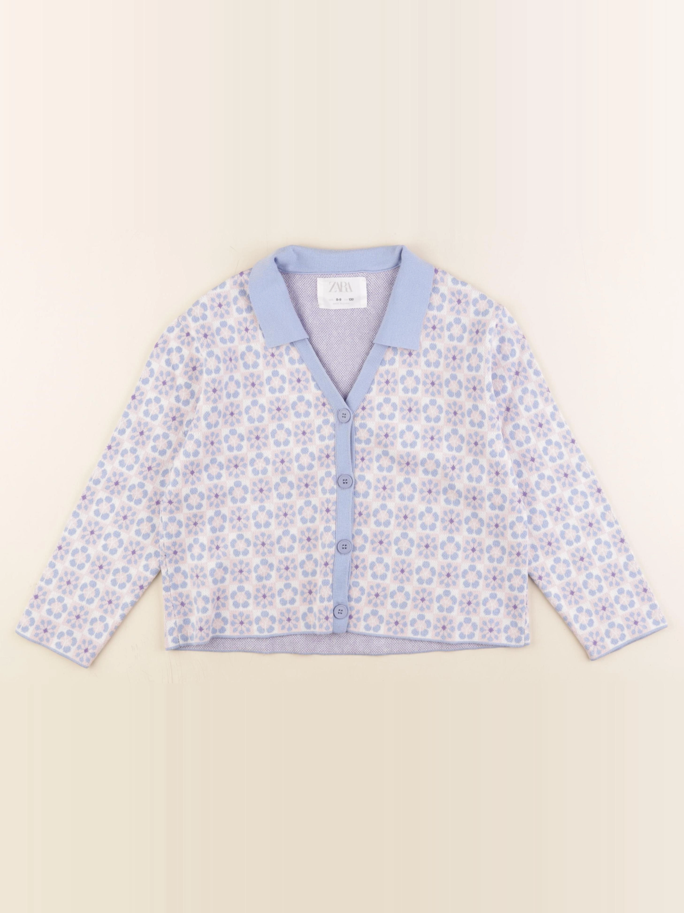 Zara - gilet bleu - 8/9 ans