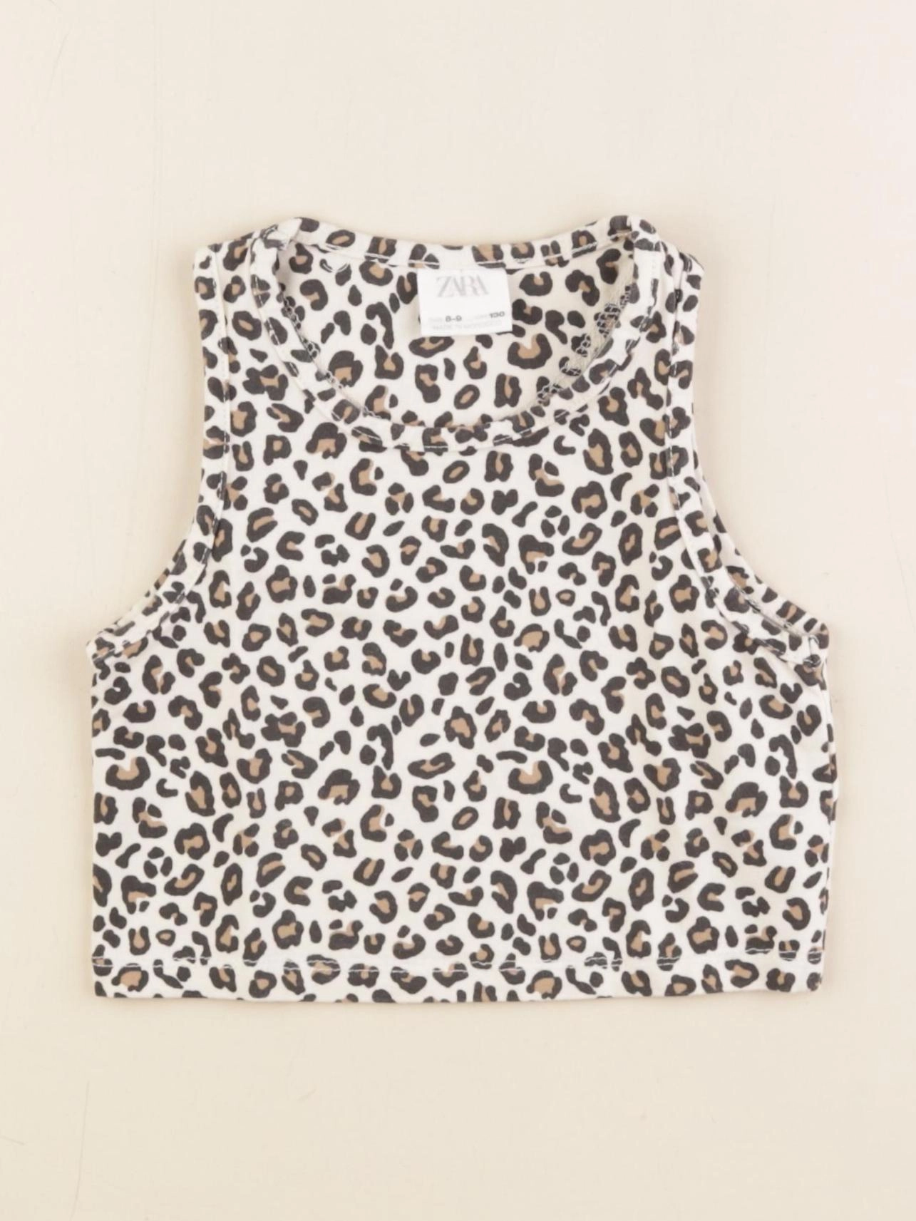 Zara - débardeur beige - 8/9 ans