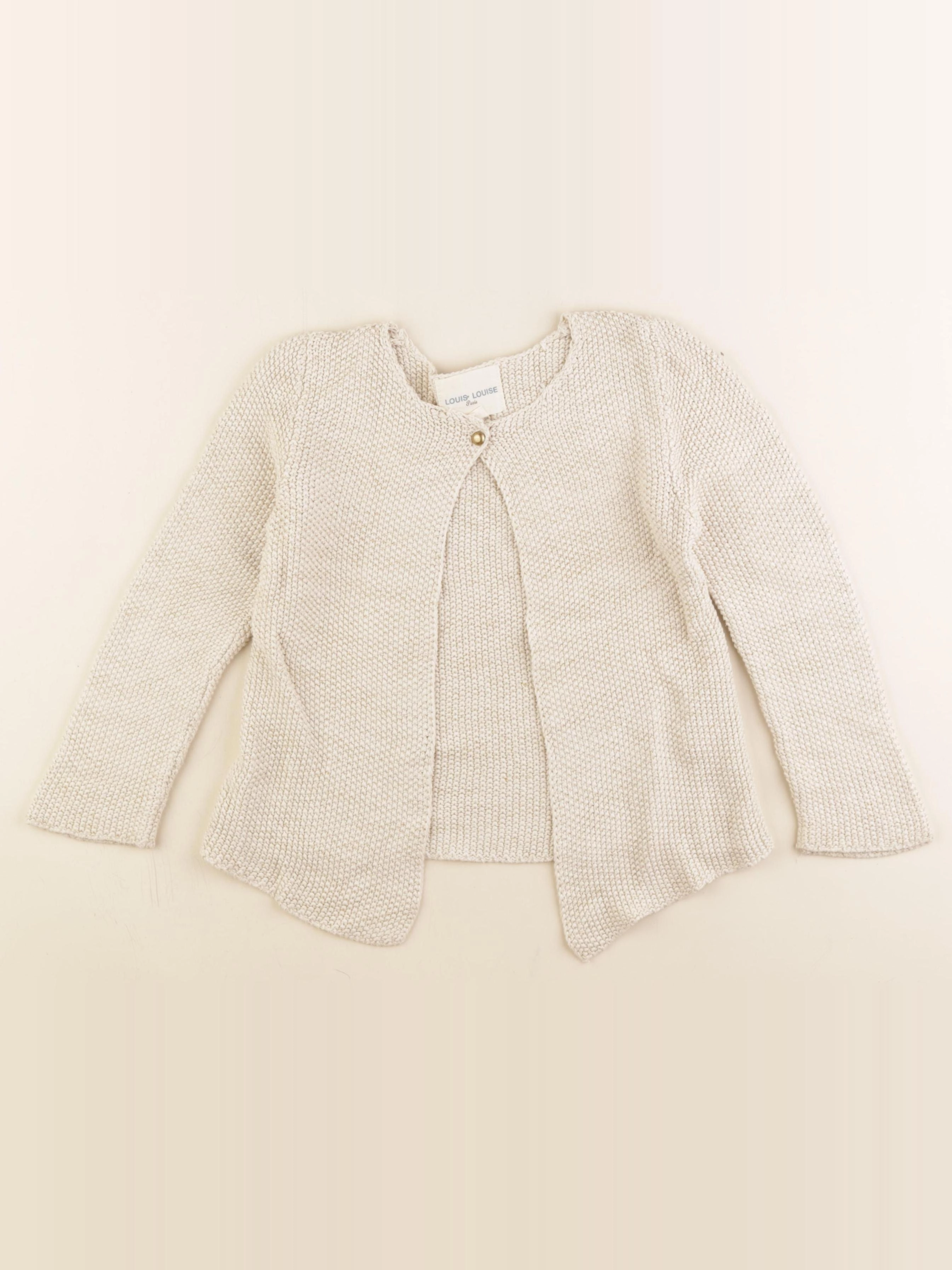 Louis Louise - gilet beige - 6 ans