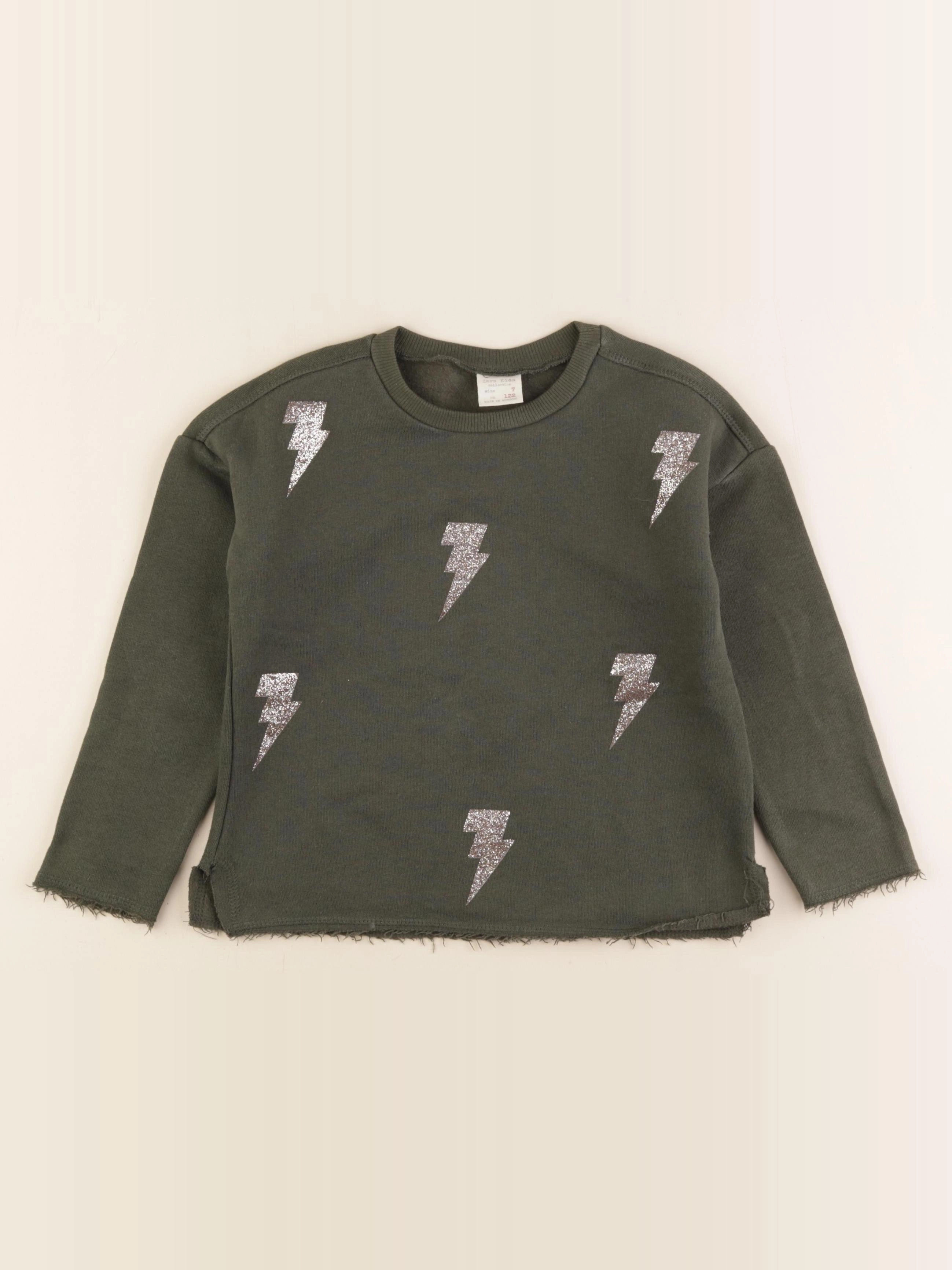 Zara - sweat vert, or - 7 ans