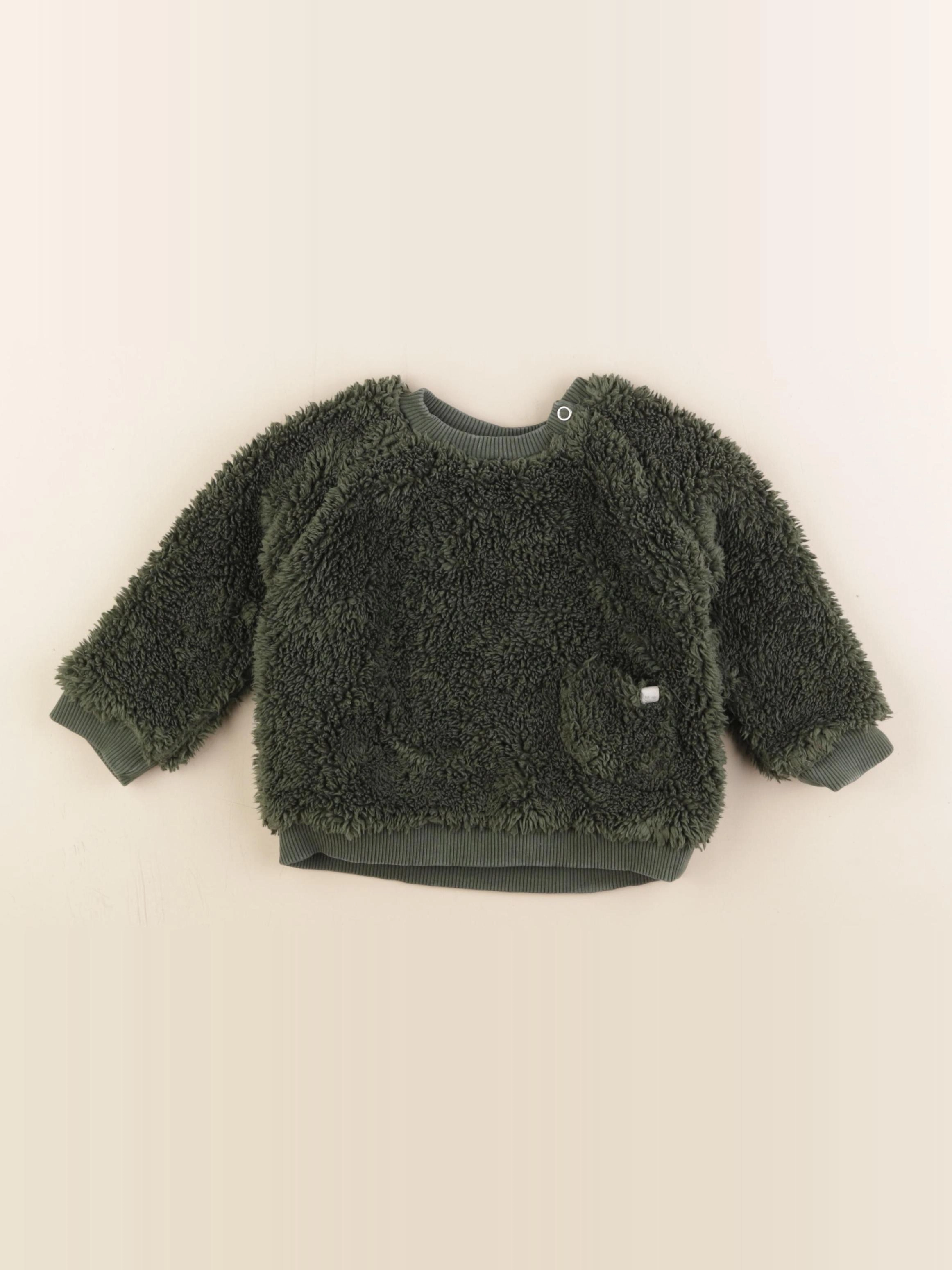 Zara - sweat vert - 12/18 mois