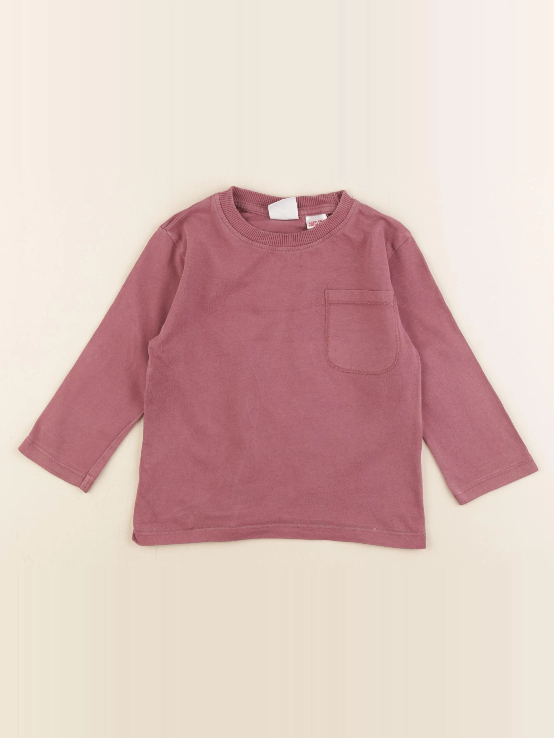 Zara - tee-shirt rose - 12/18 mois