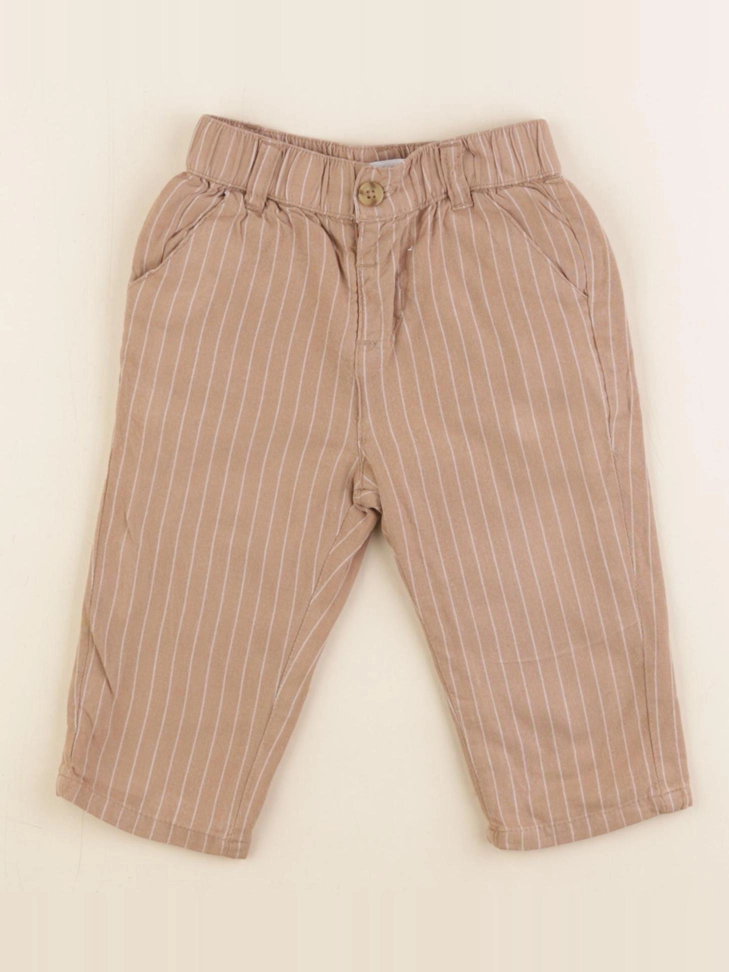 Vertbaudet - pantalon marron - 9 mois