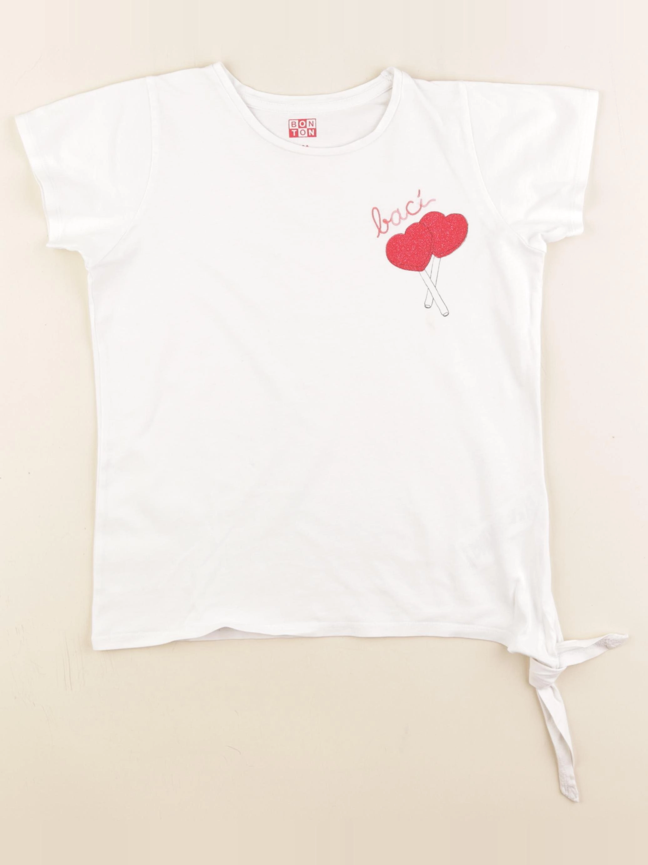 Bonton - tee-shirt blanc - 10 ans