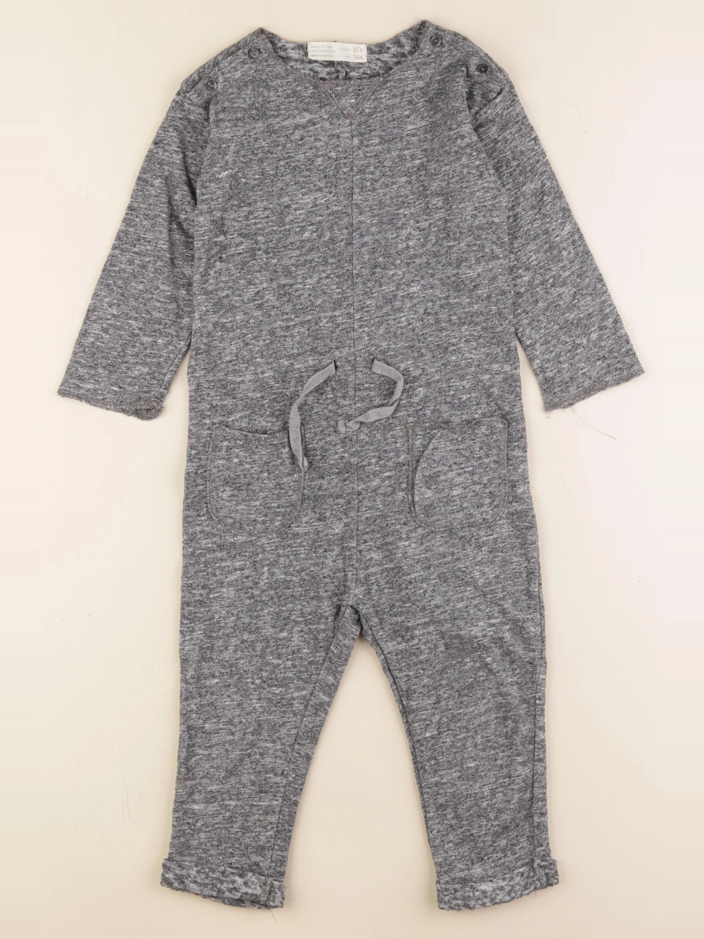 Zara - combinaison gris - 3/4 ans