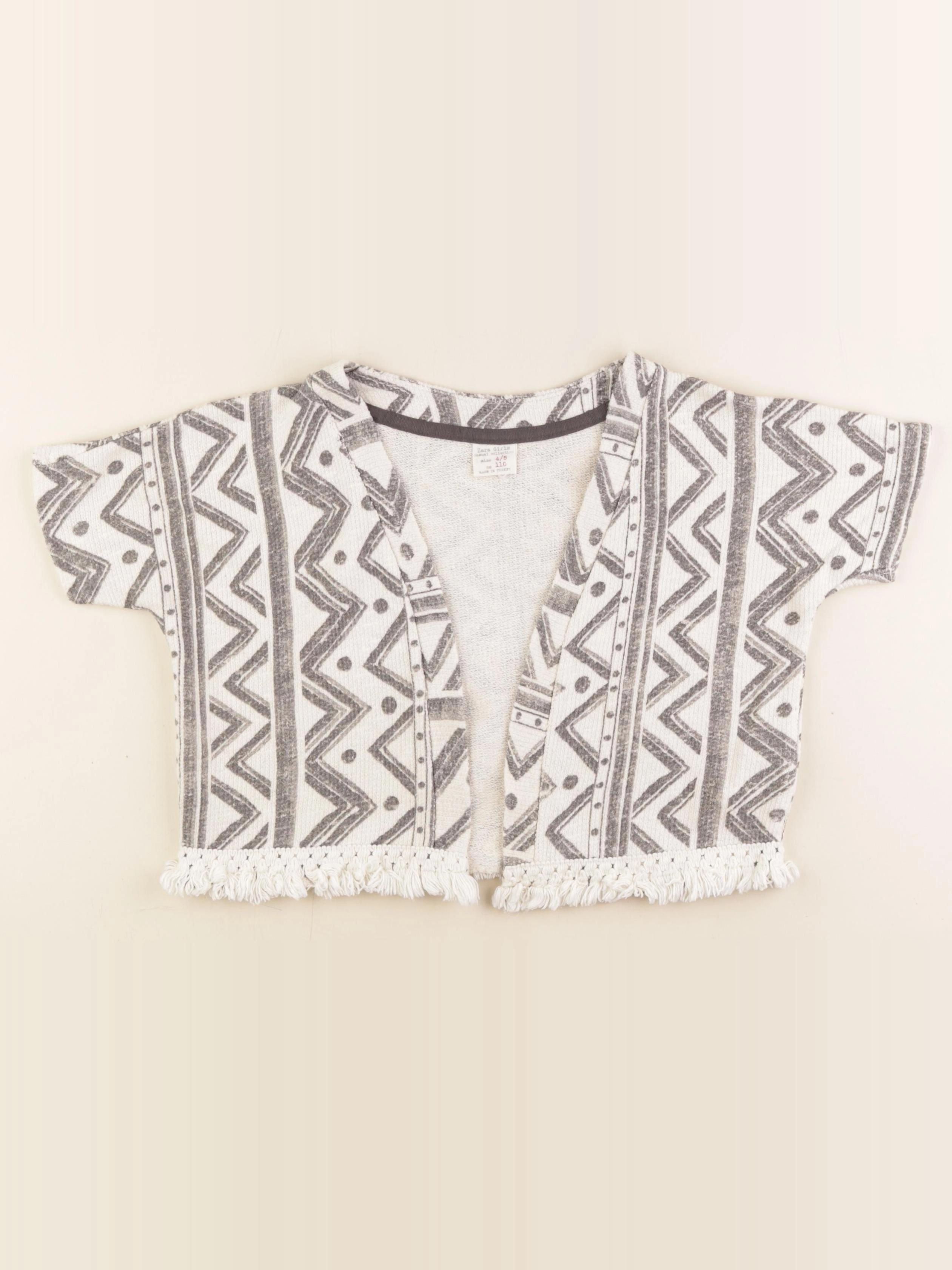 Zara - gilet blanc - 4/5 ans