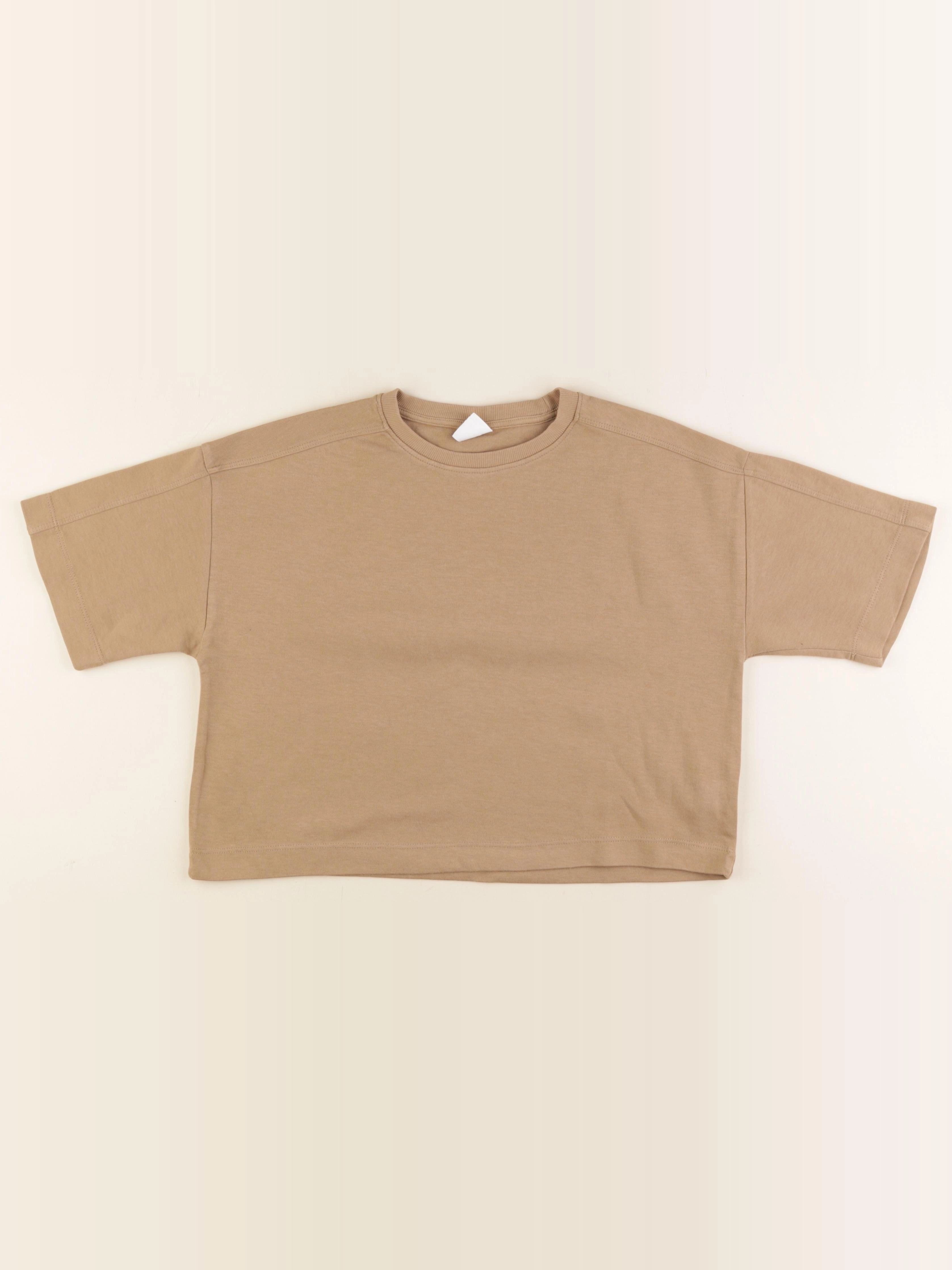 Zara - tee-shirt marron - 11/12 ans