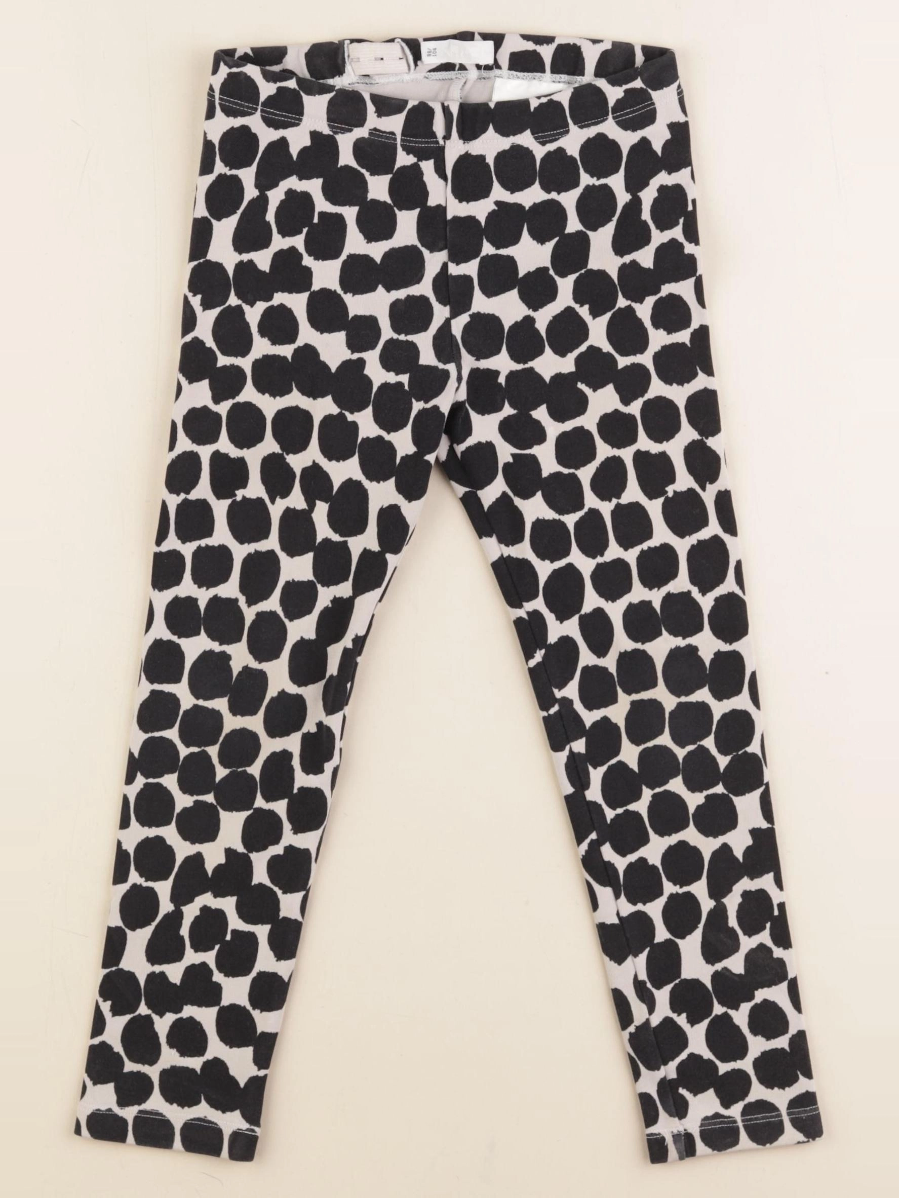Arket - legging noir - 2/4 ans