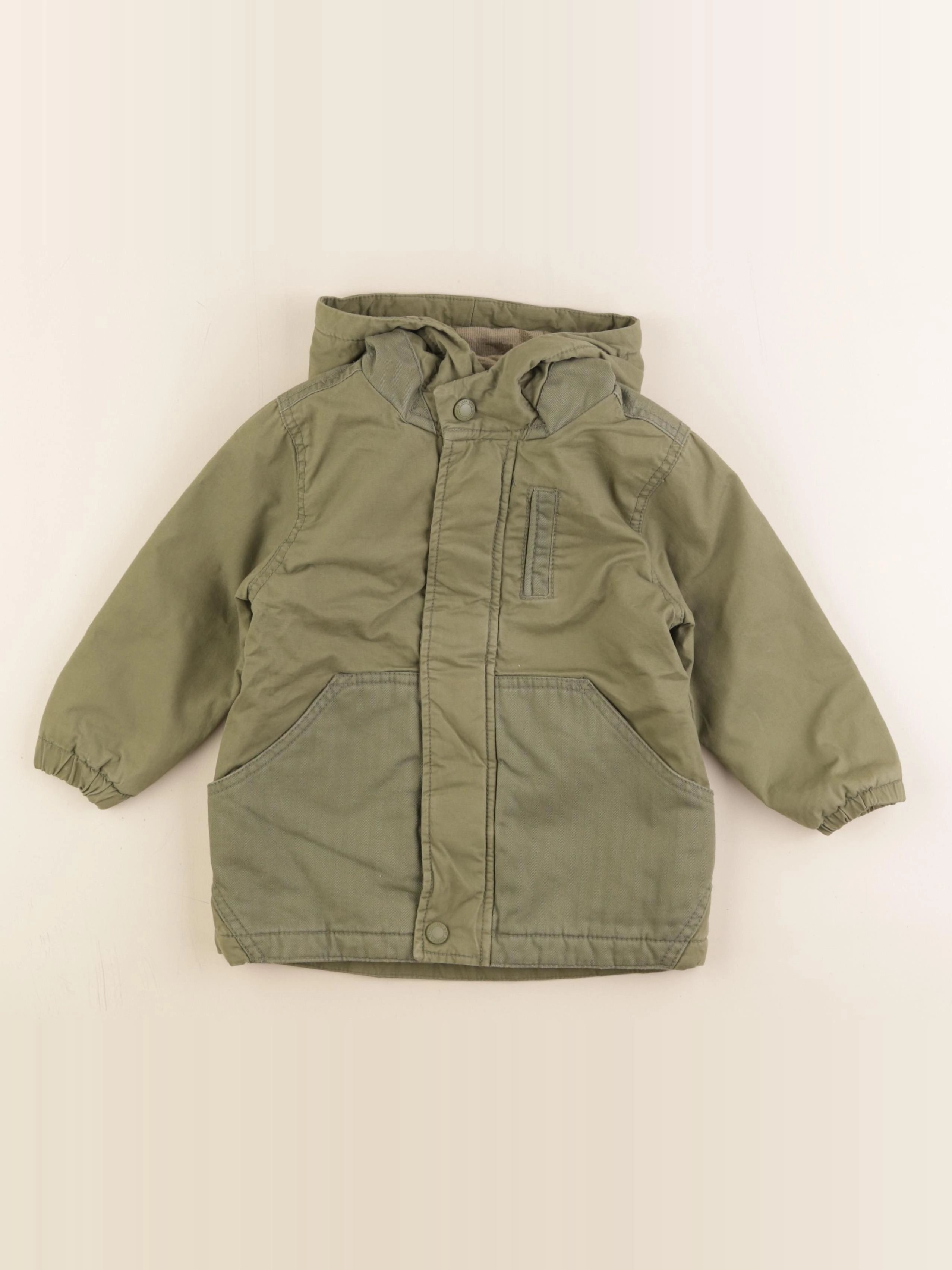 Zara - veste doublé vert - 18/24 mois