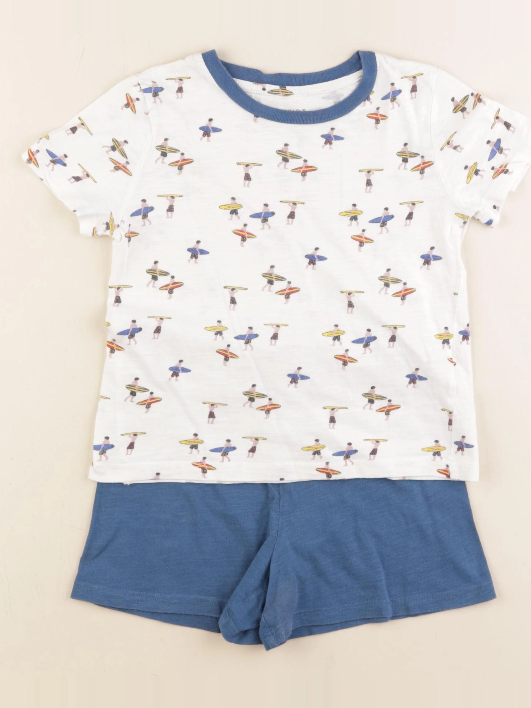 Monoprix - pyjama coton bleu - 3 ans