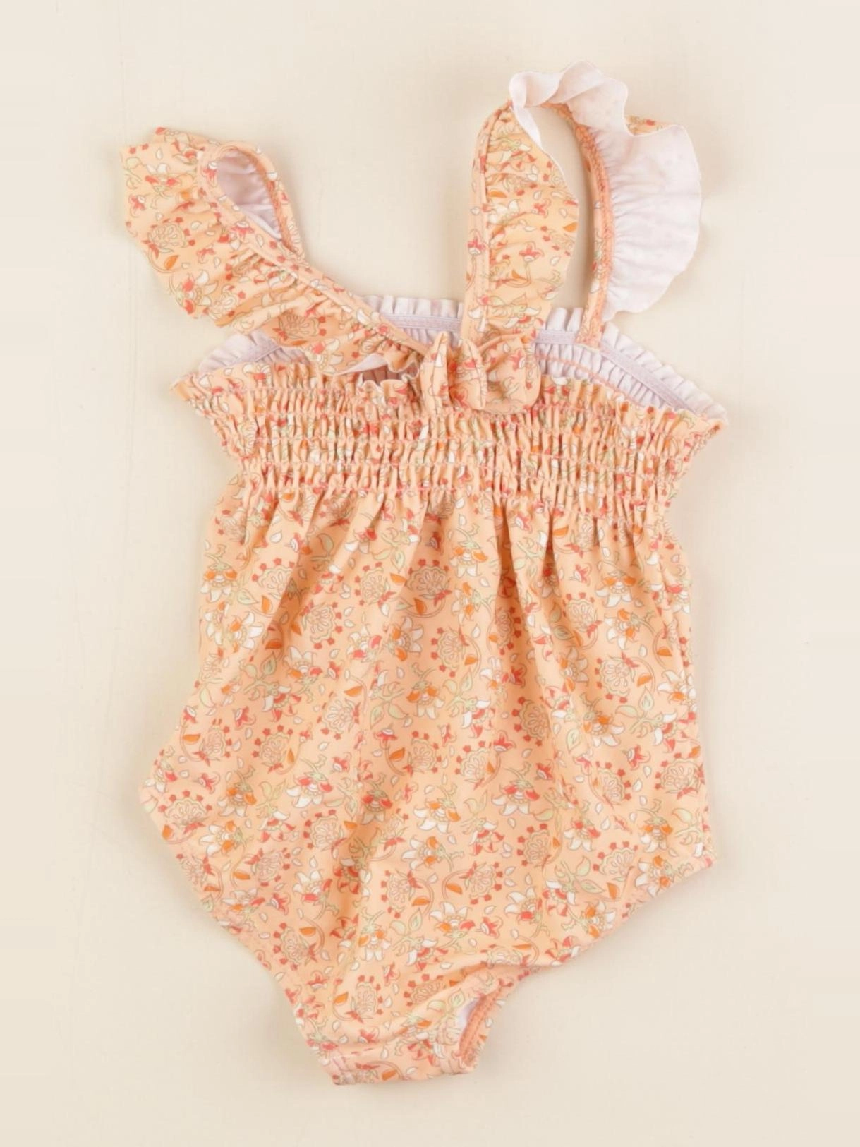 Vertbaudet - maillot de bain orange - 12 mois