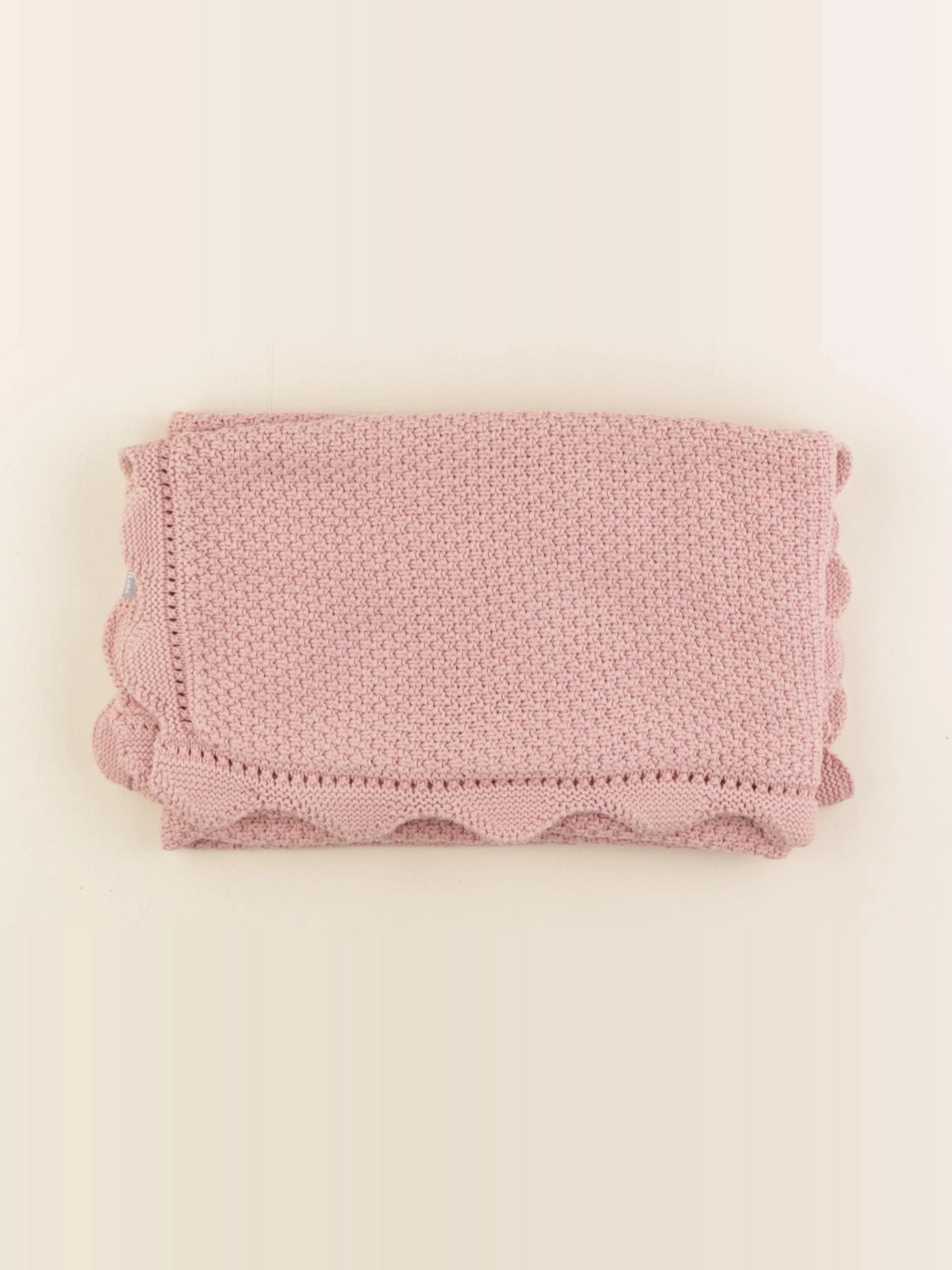 Vertbaudet - couverture rose - 100x80