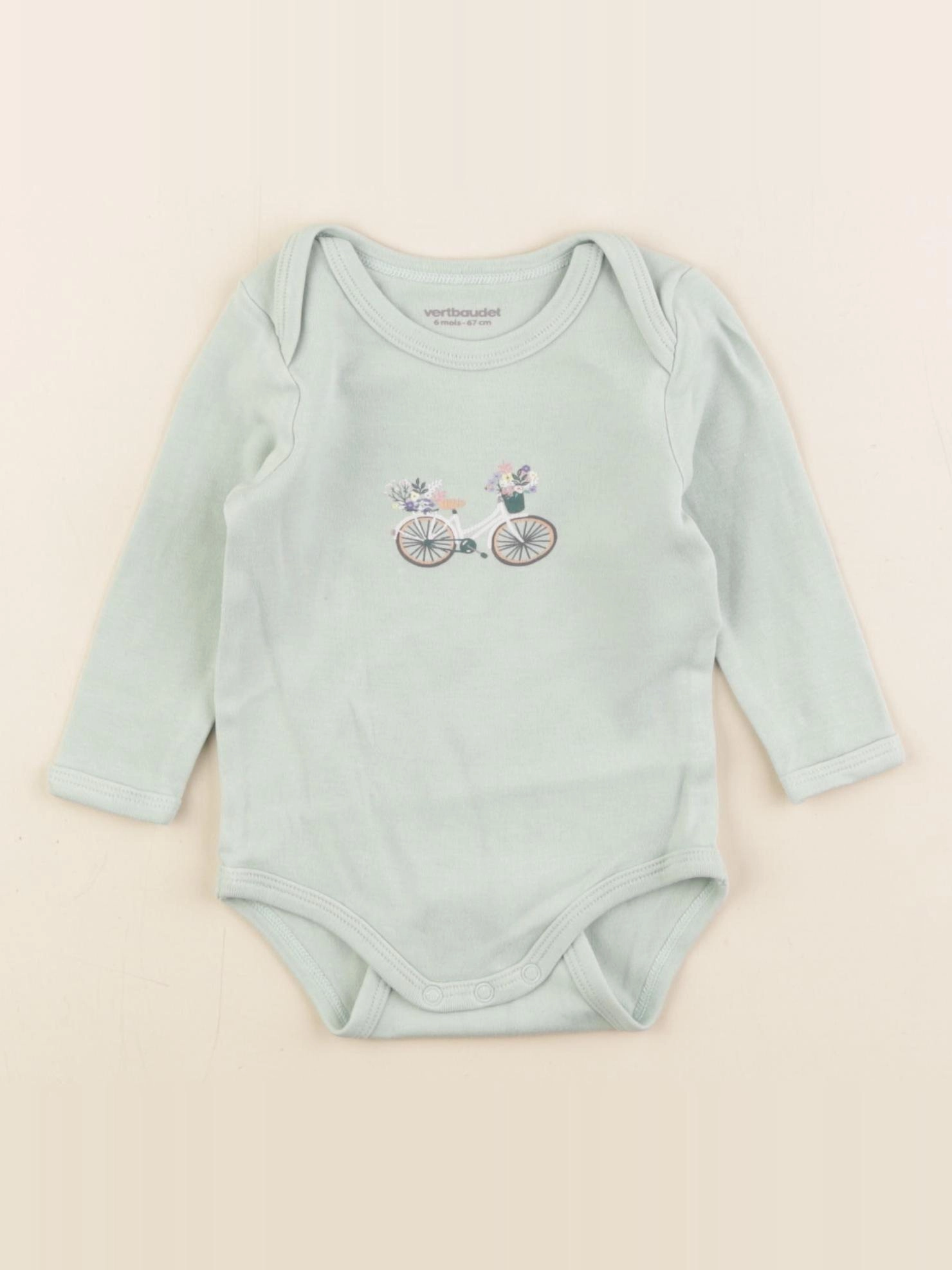 Vertbaudet - body vert - 6 mois