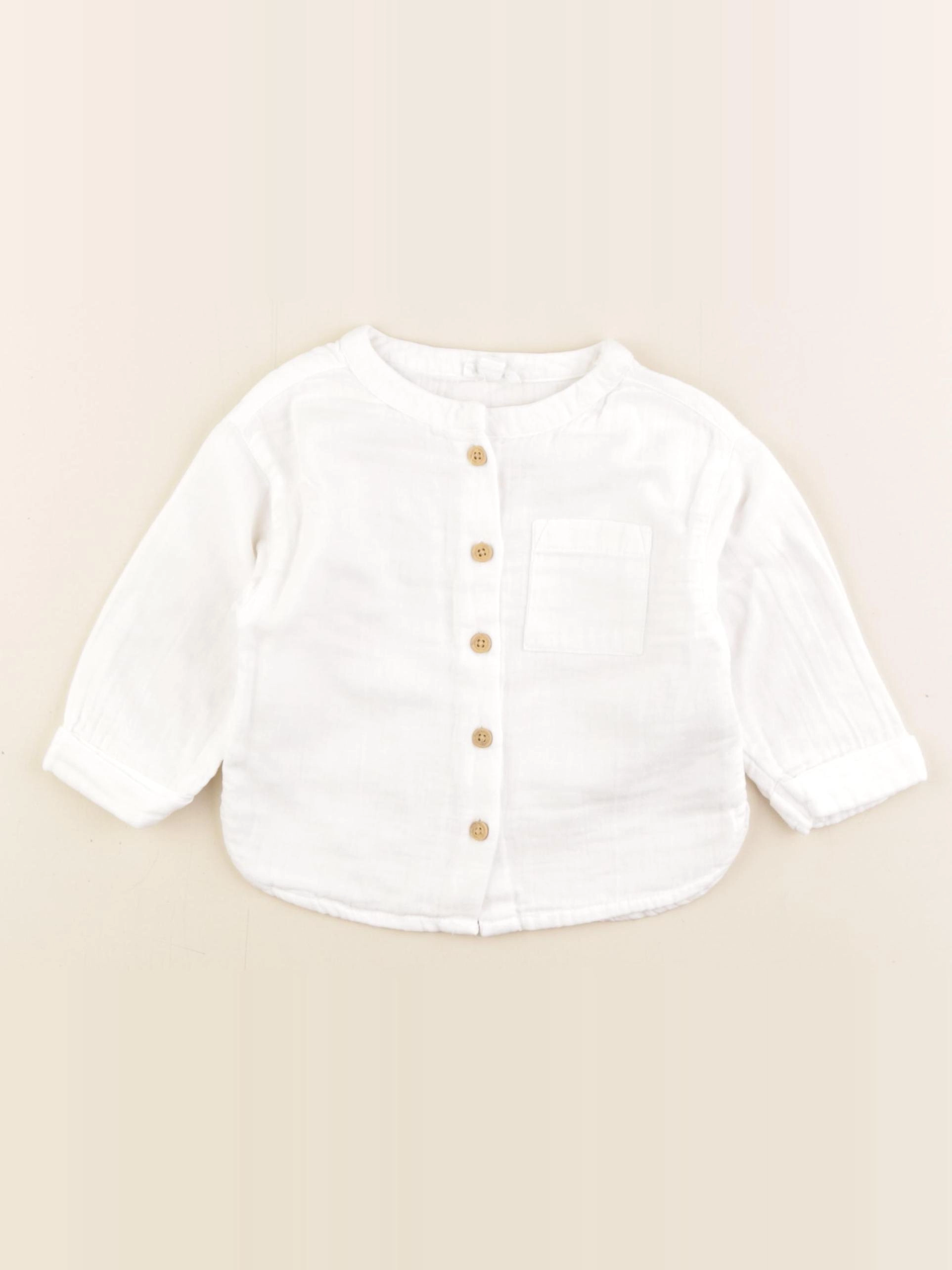 Vertbaudet - chemise blanc - 12 mois