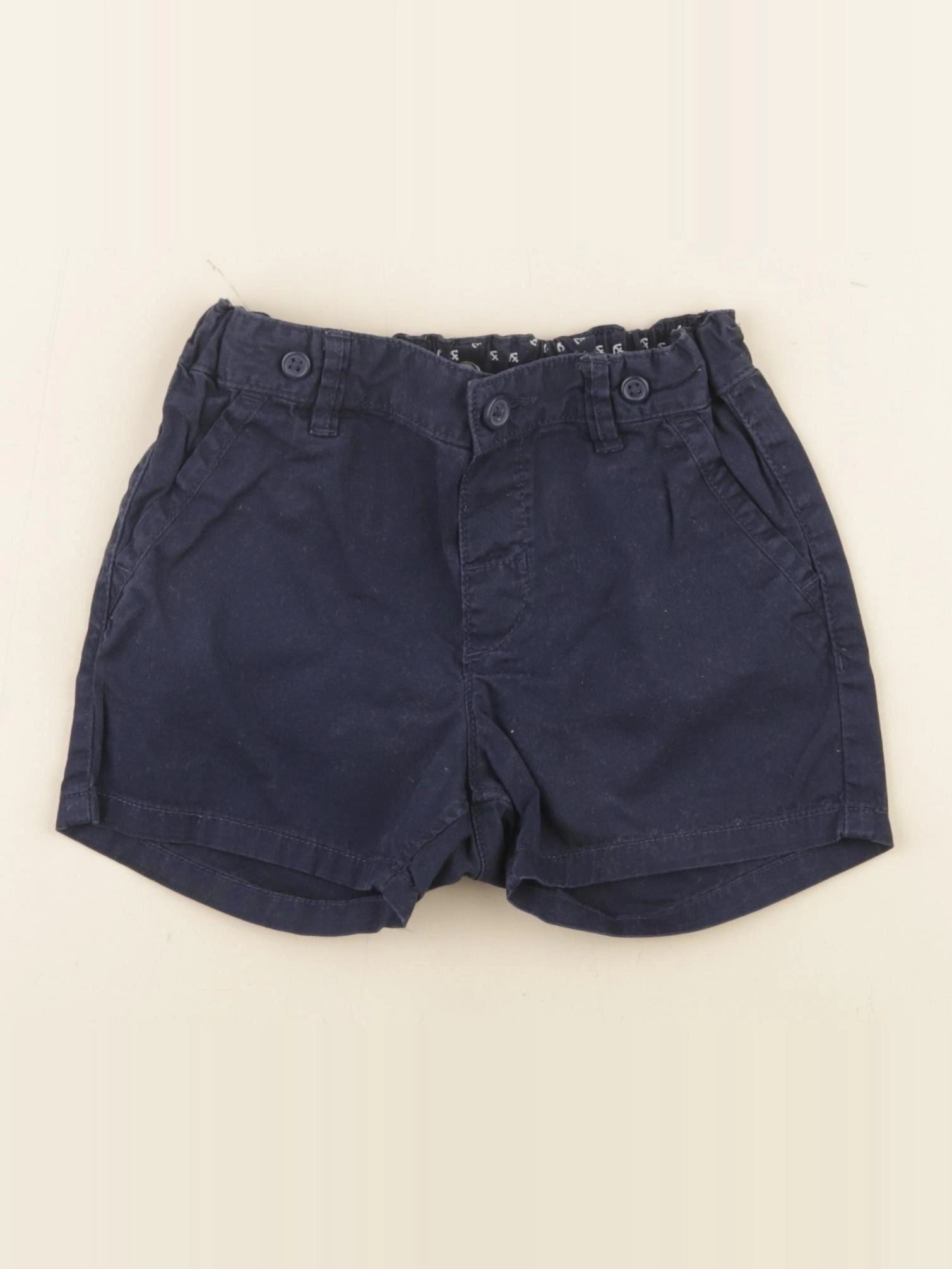 Zara - short bleu - 9/12 mois